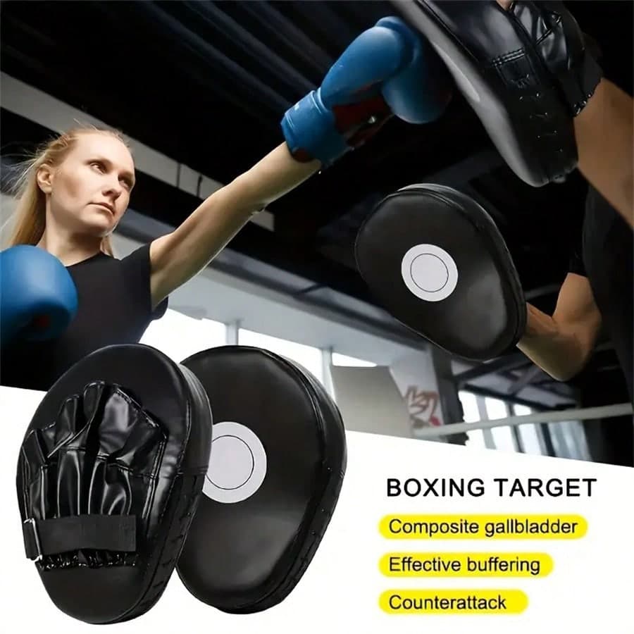 Adult Boxing Target, Punching Bag, Kick Pad For Martial Arts, Taekwondo, MMA Training - Upgraded Boxing & MMA Focused Gloves With Curved Pad, Enhances Speed And Accuracy, Completes Your Combat Gear