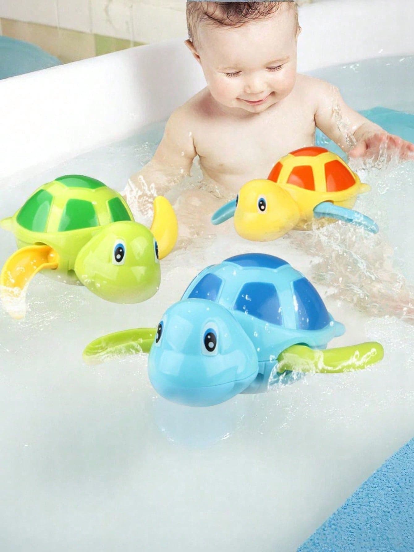 Swimming Little Turtle Baby Bathing Clockwork Toy Baby Children Playing In Water Bathing Boy Girl Baby Falling In Love With Bathing Playing In Water Little Turtle Baby Interactive Small Toy, 1 Year Old Toys, Baby Fidget Toys, Toddler Bath Toys, Sensory Toys, Newborn Baby Bathroom Essentials, Water Play Toys, Swimming Pool, Paddling Pool Toys For Kids Shower Games, Baby Stuff, Christmas, Halloween, Baby Shower Gifts