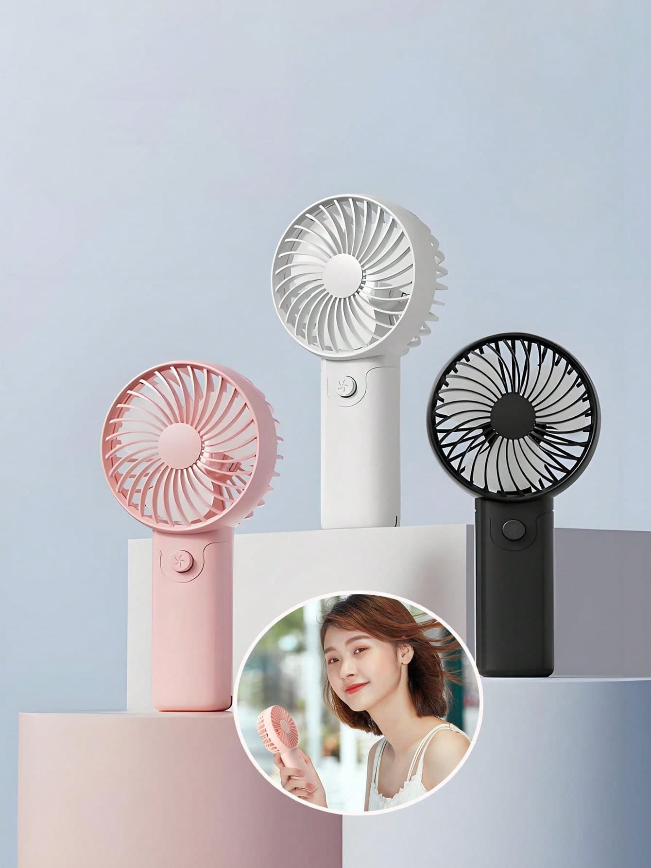 Portable Mini Handheld Fan, Battery-Free Small Fan For Travel, Office, Beach And Daily Commute, Summer Cooling Essential