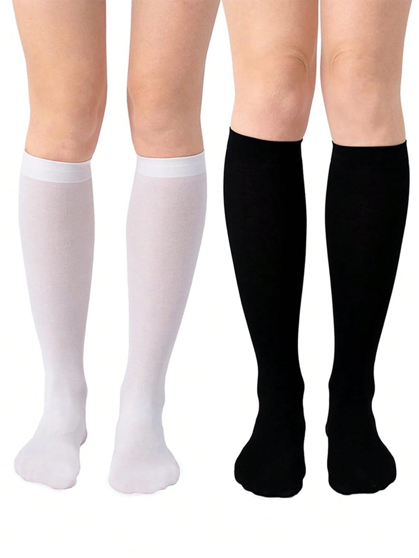 1/2/3 Pairs Velvet Thin Fitted Mid-Calf Socks, JK Style Sports Socks For Women, Suitable For Daily Wear All Year Round, Also Can Be Christmas Gifts