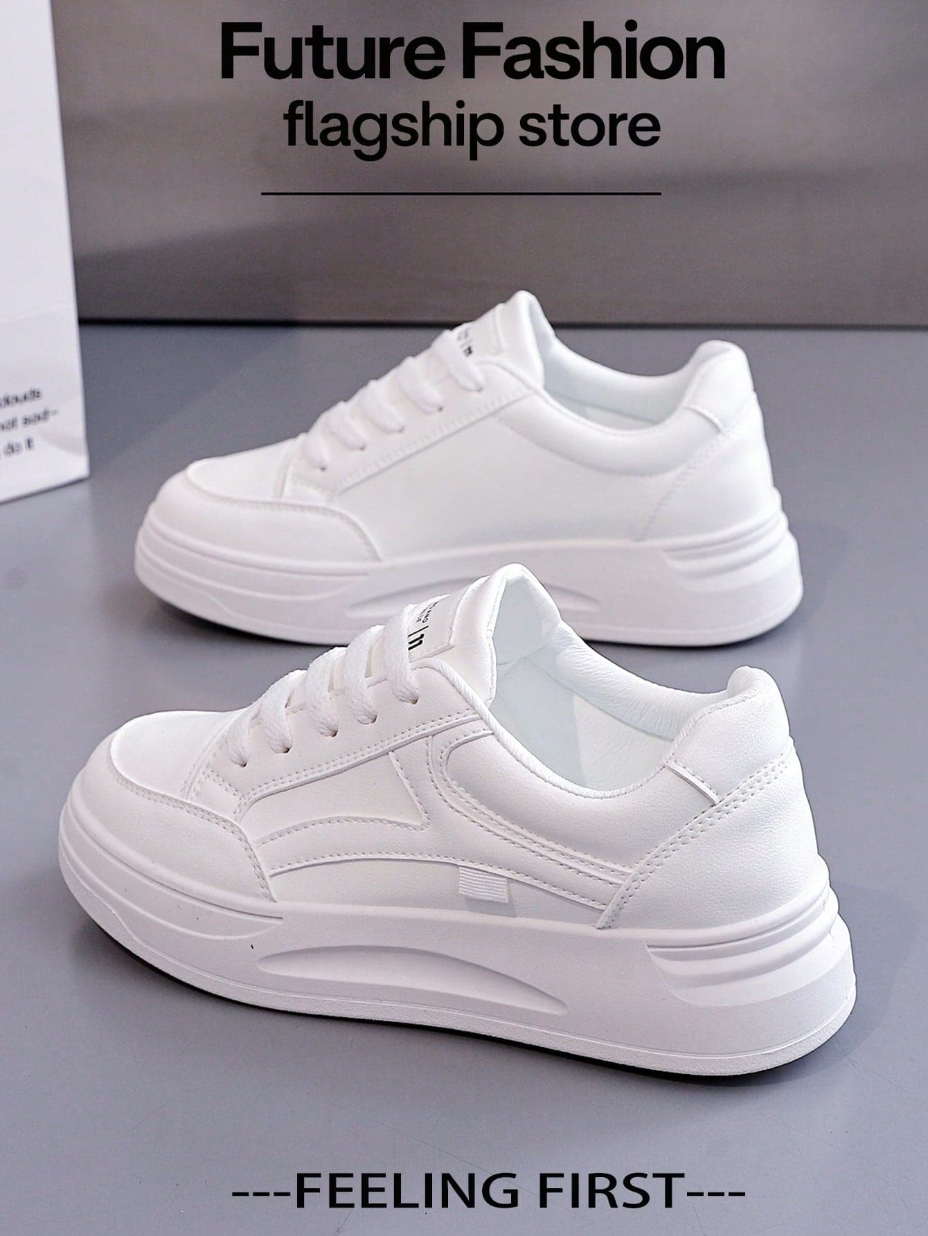LISM 1 Pair Women's Fashionable Casual Sneakers, 2025 Spring New Versatile Niche Student Outdoor Lightweight Flat Shoes, Couple Style, Thick Sole, Easy To Clean Daily Wear