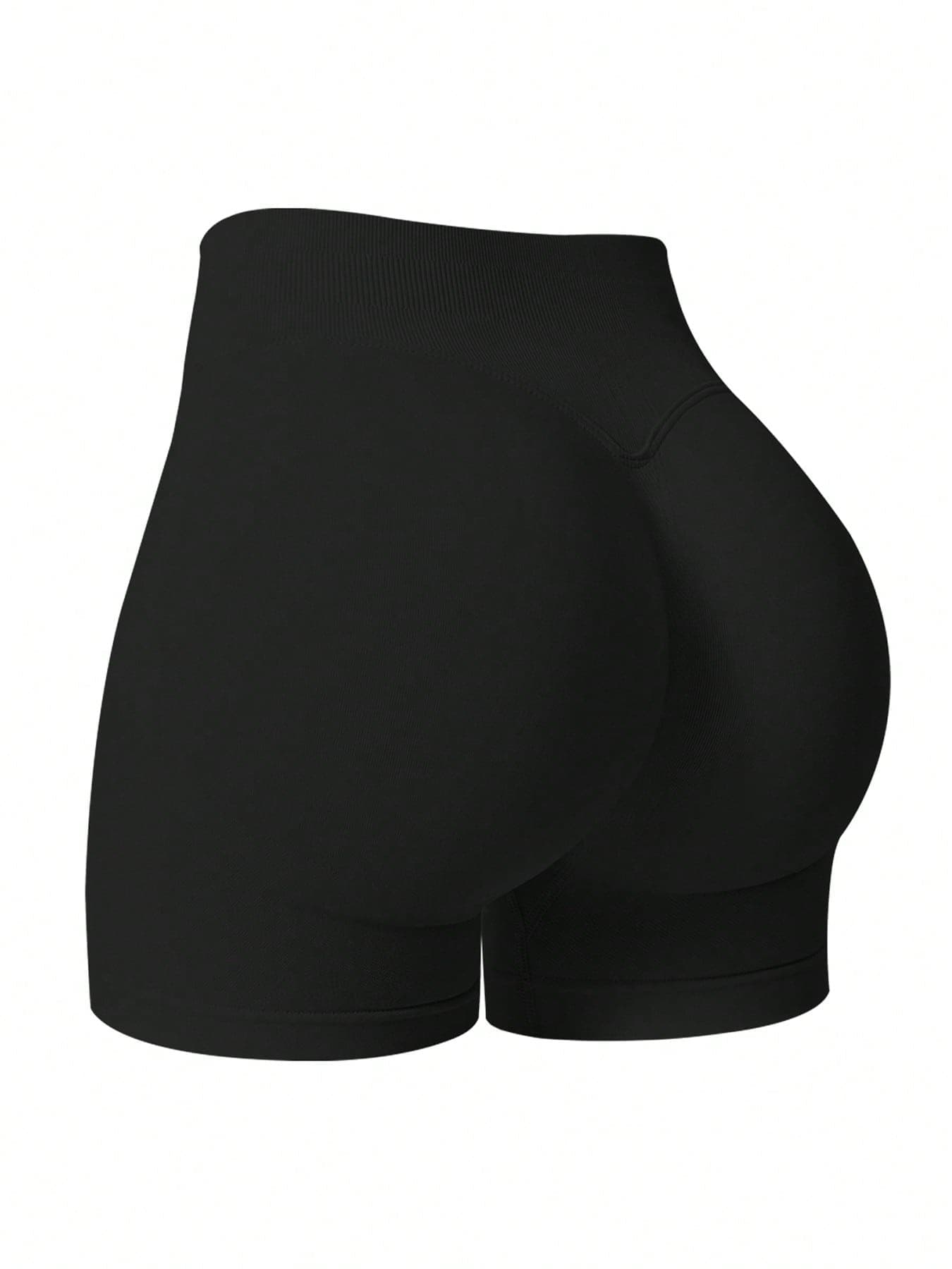 NcmRyu Women's Seamless Lifting & Shaping Gym Sports Shorts Black Summer
