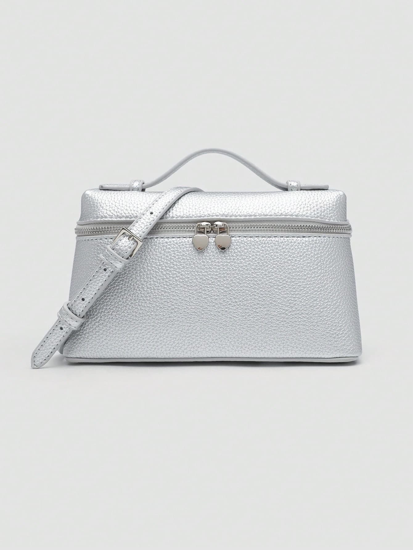 1pc Solid Color Litchi Texture PU Square Crossbody Bag, Suitable For Women's Daily Fashion Matching And Outings