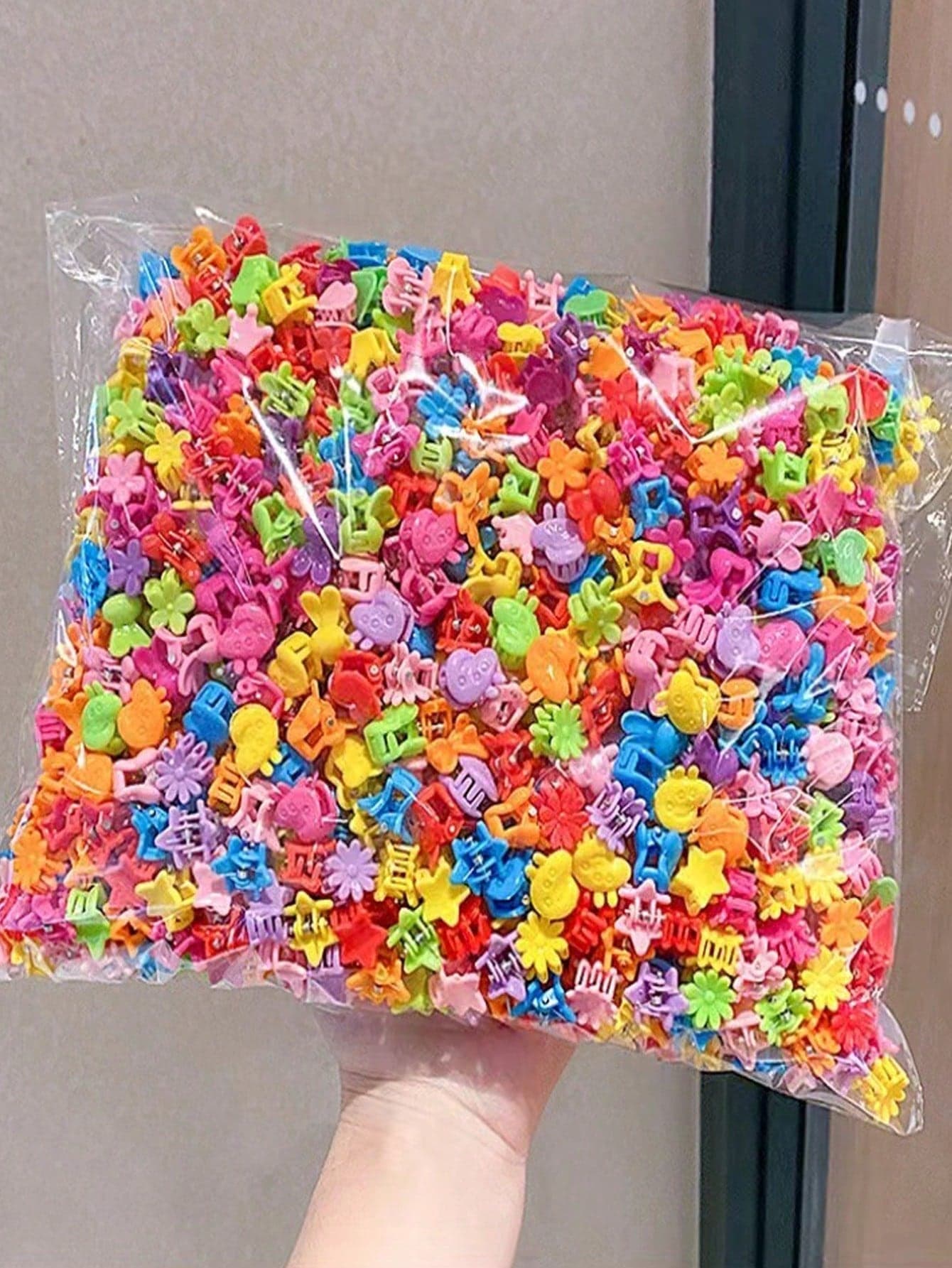 50/100pcs Random Style Delivery Baby Hair Clips, Mini Grab Clips For Girls And Babies That Won't Damage Their Hair. New Children's Princess Hair Clips