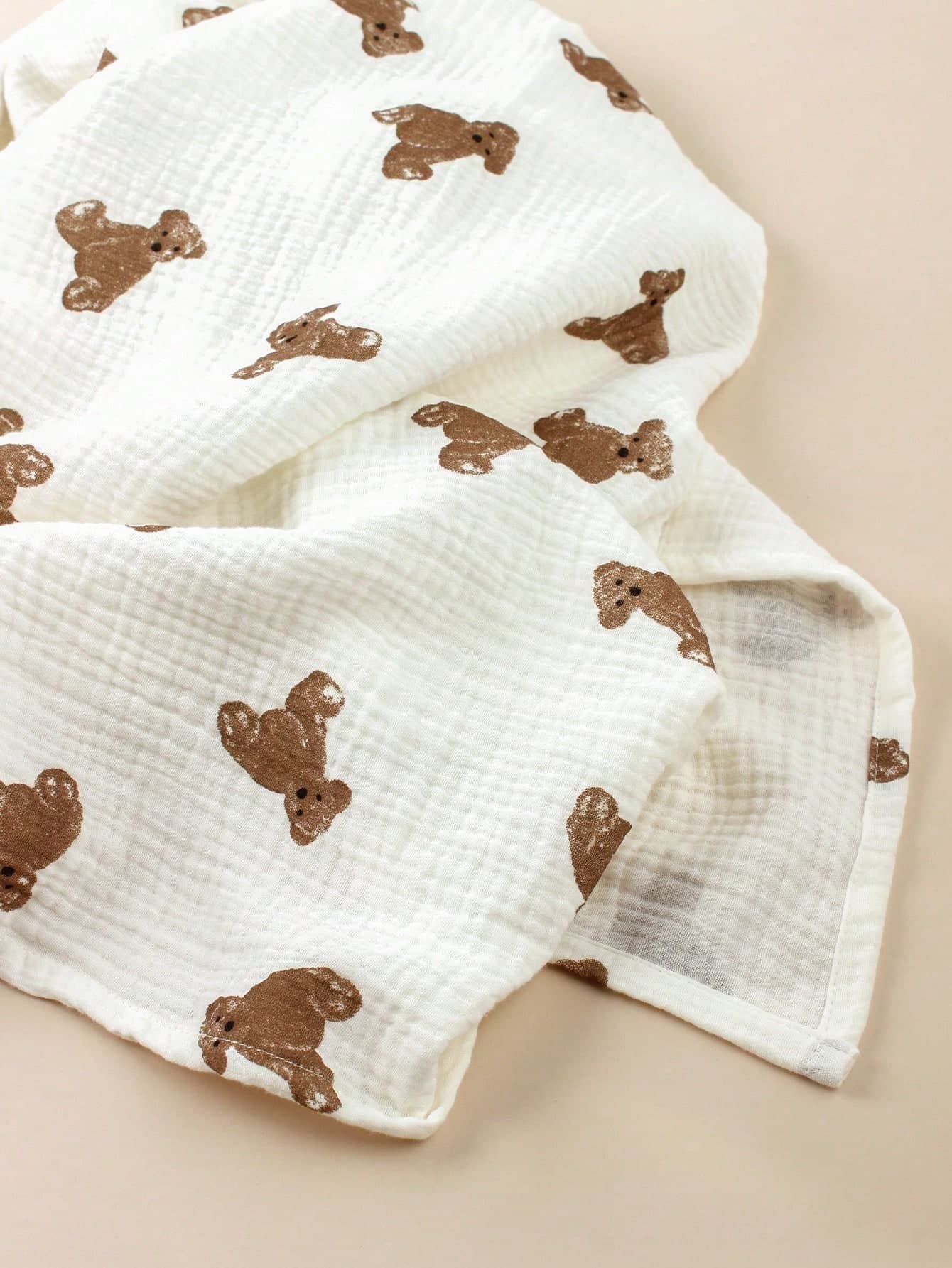 1pc Lemon Pattern Muslin Baby Swaddle Blanket, Stroller Cover, Newborn Receiving Blanket (For Baby Boys And Girls), Unisex Infant Swaddle Wrap, Nursery Bedding, Baby Bath Towel