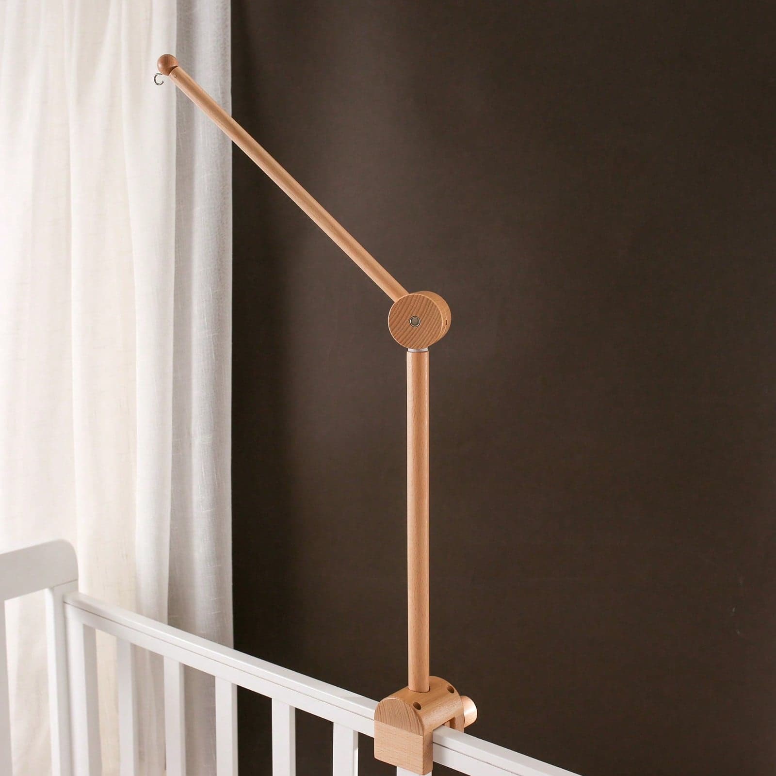Nursery Decor & Storage Bedding Accessories, Arched Canopy Frame Suitable For Various Cribs, Easy Assembly Hanging Adjustable Rack