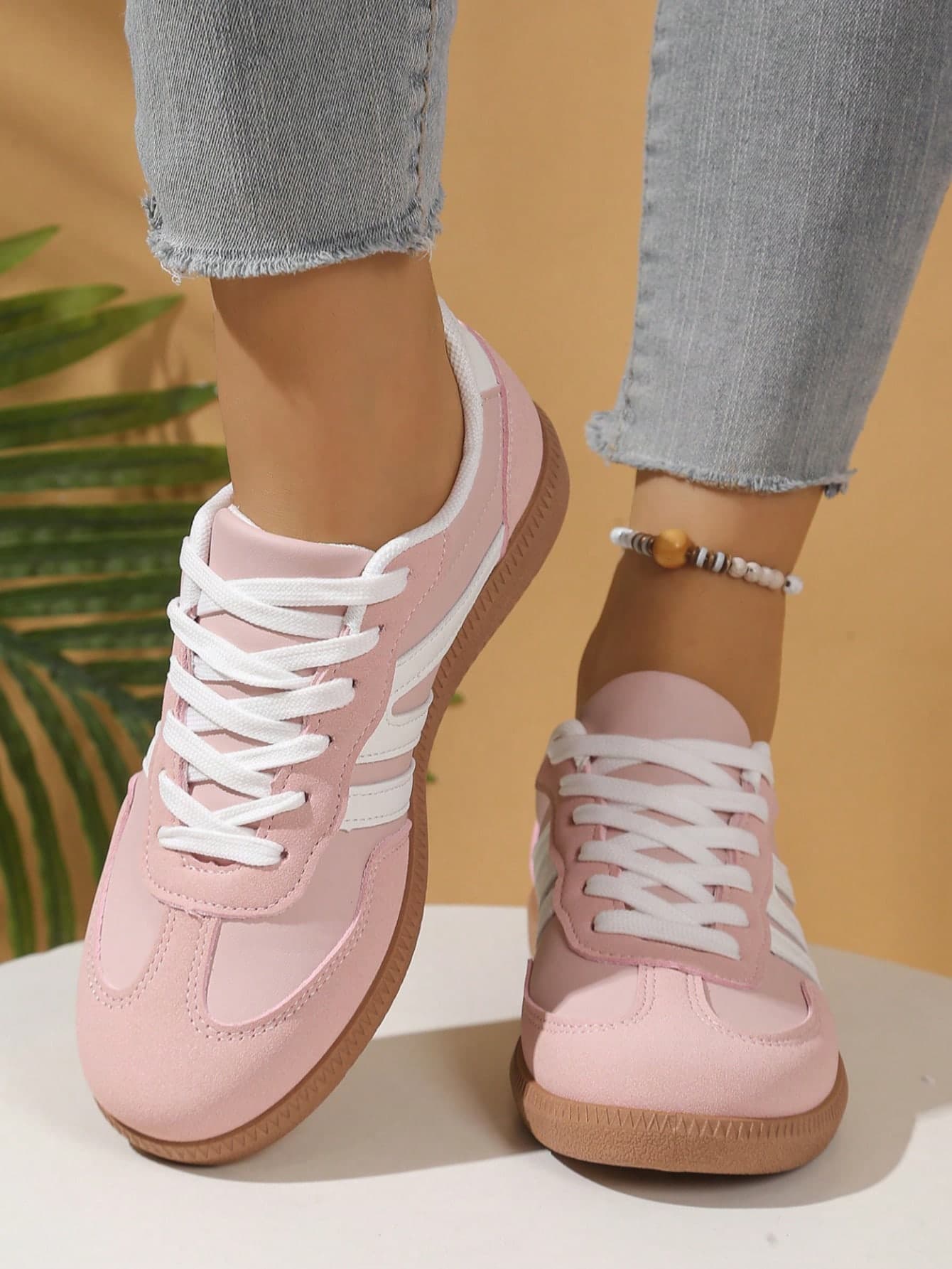 Hidkat Women's Summer Casual Flat Comfort Shoes, Non-Slip Splice Color Outdoor Sports Shoes, Spring/Autumn