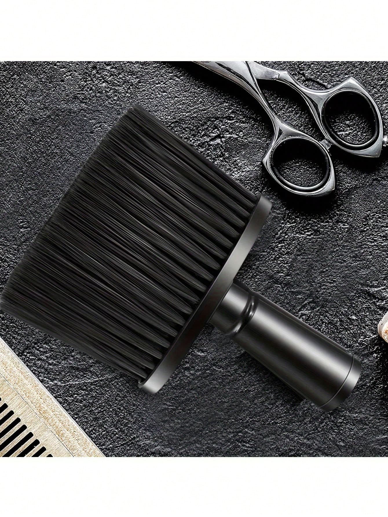 1pc Barber Neck Dust Brush, Hair Cleaning Brush, Barber Supplies, Used To Brush Away Hair Around Neck And Ears