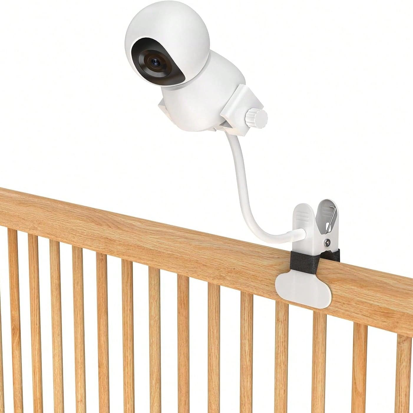 1pc Camera Bracket Silicone Support Deformable Material Fixed OnTheCribForBabyMonitor,360° Rotatable Flexible Coil Base Phone Holder With Camera Mount