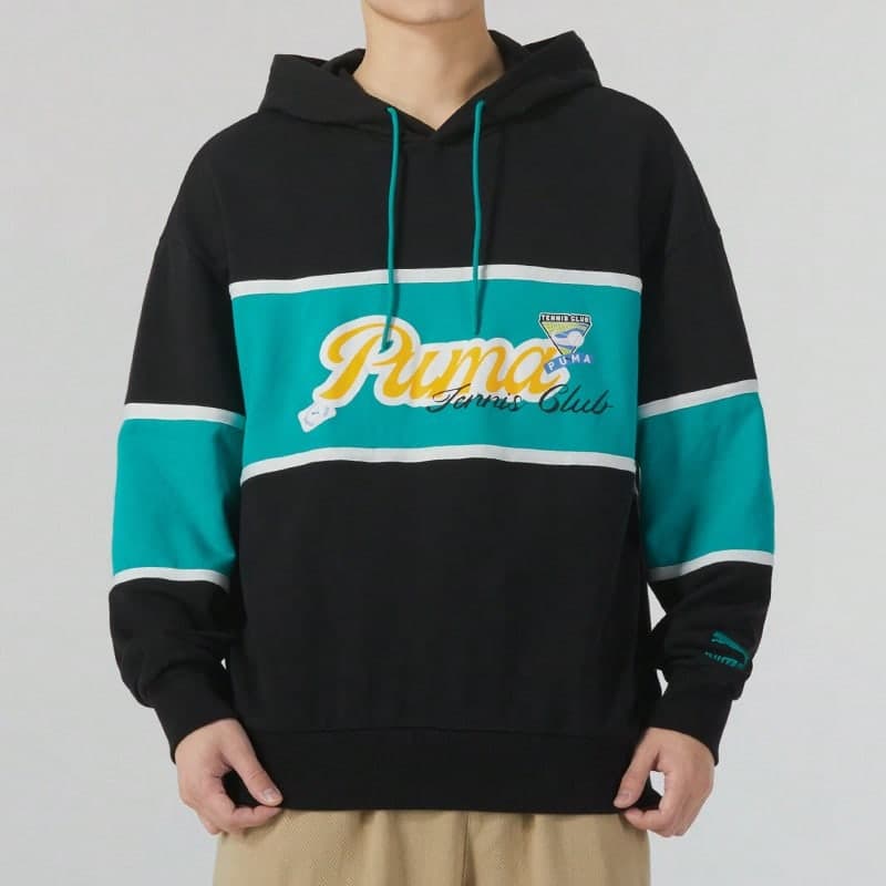 Puma Unisex Drawstring Casual Sports Knit Sweatshirt
