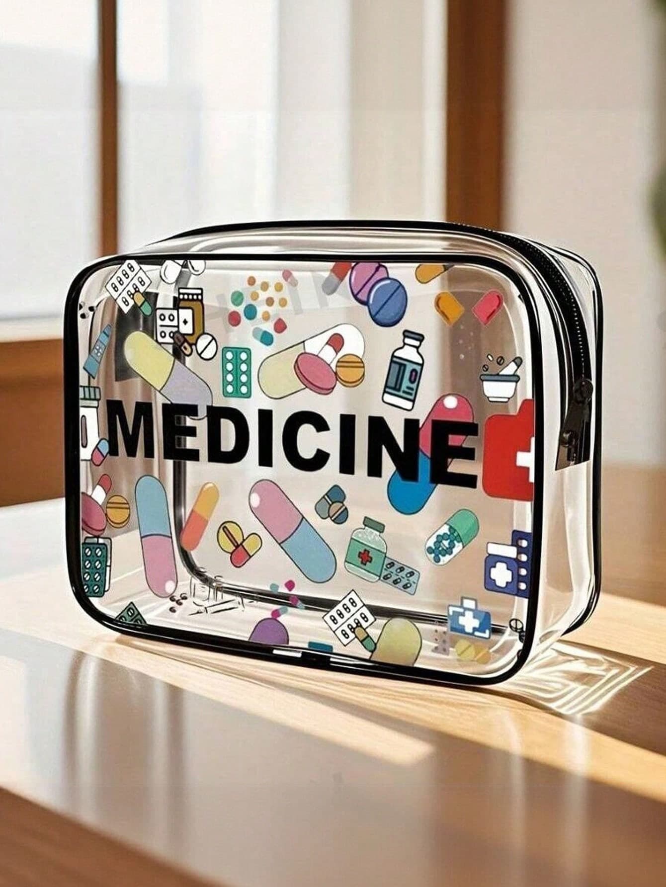 High-Quality PVC Zipper Cosmetic Bag, Suitable For Girls - Large Capacity, Lightweight Travel Organizer Pouch, Easy To Wipe Clean And Non-Fading, Suitable For Daily Use And Travel, Can Be Used As A Toiletry Bag, Travel Bag Or Baby Organizer