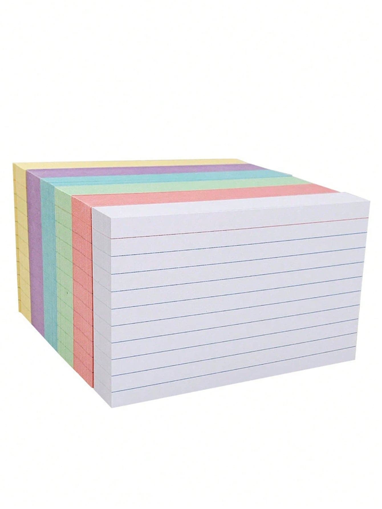 200pcs Lined Memo Pads, 3x5 Index Cards, 200pcs Gridded Refill, White Lined Note Cards, 3 X 5 Flashcards, For Learning, Note-Taking And To-Do Lists School Supplies