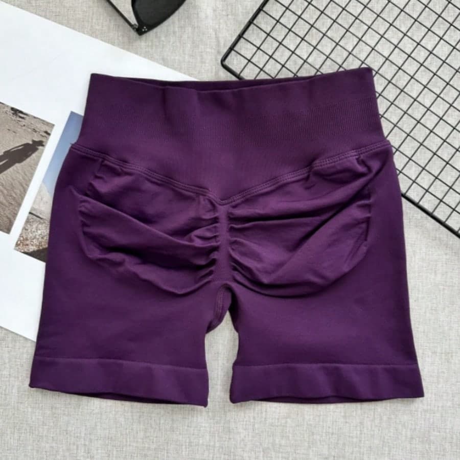 High Waist Seamless Yoga Shorts For Women - Highly Elastic, Butt Lifting, Suitable For Running, Fitness And Outdoor Activities Sports Clothing | Fashionable Appearance | Elastic Fabric