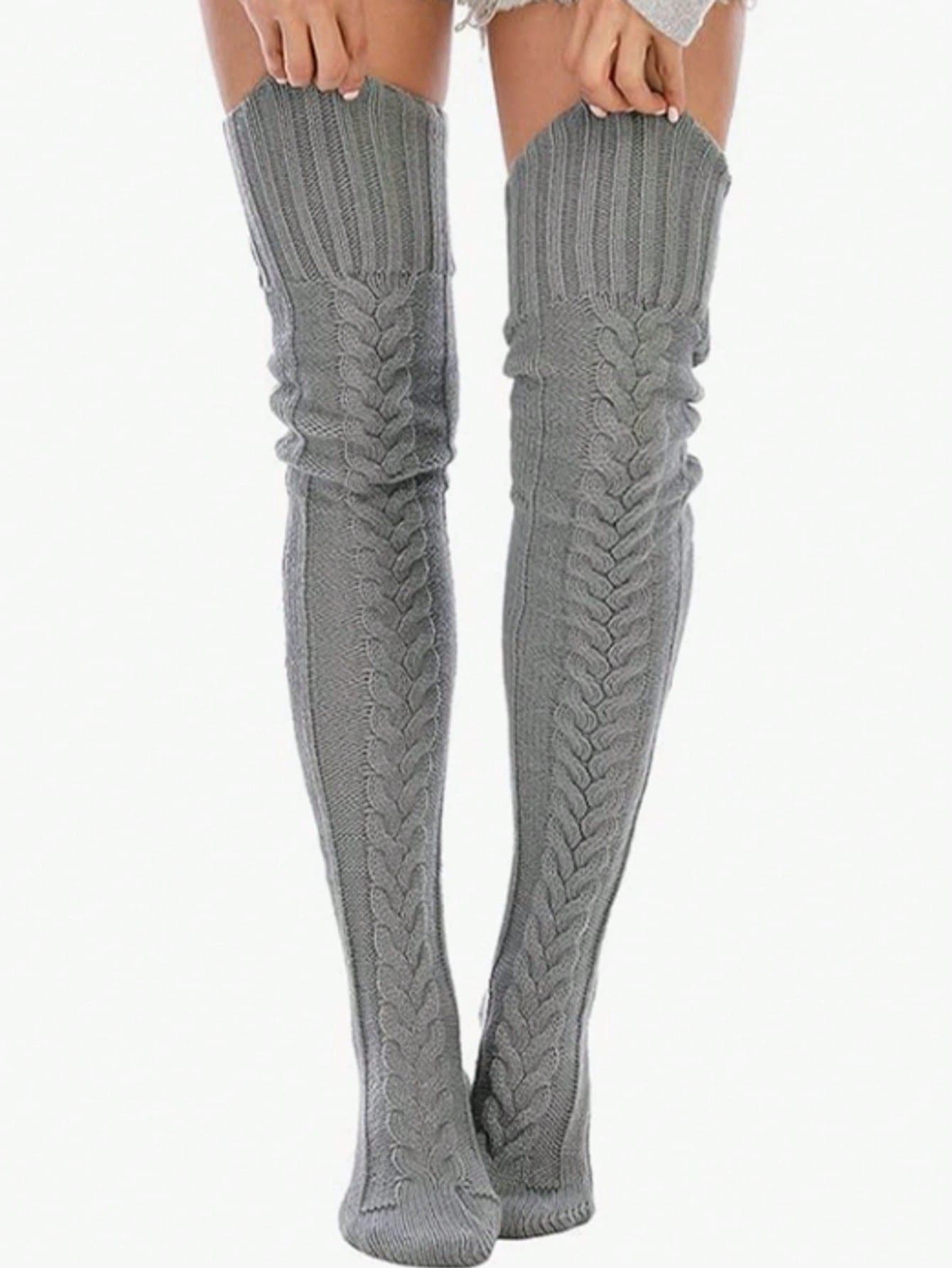 Women's Thigh High Socks, Over-The-Knee Socks, Ladies' Long Socks, Warm And Comfortable For Winter Christmas Gift
