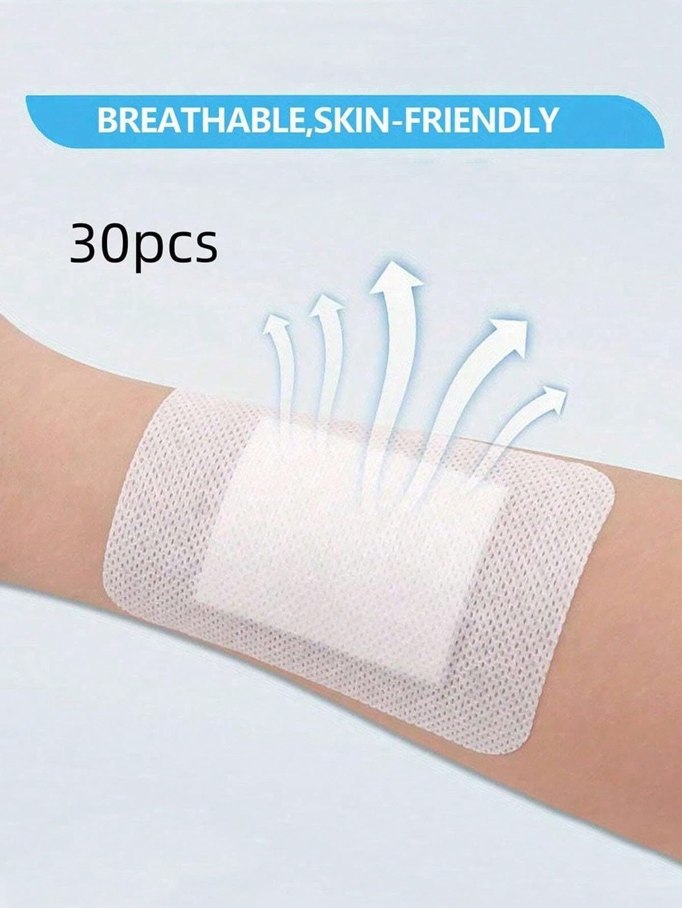 50/30/20/10pcs Breathable Self-Adhesive Patches, Soft Non-Woven Skin Stickers With Flexible Edges, Latex-Free, Comfortable & Gentle For Daily Skin Care Use