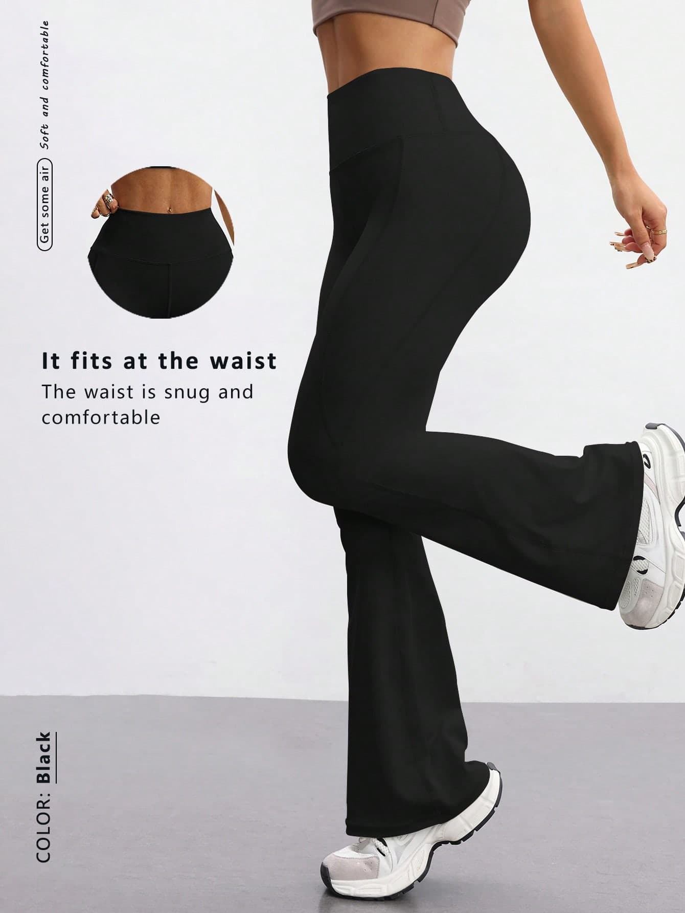 FWH Fashion Casual Minimalist Butt-Lifting Flared Pants, Elegant Street Style, Vintage Slimming, Low-Key Luxury, Leg-Lengthening, Classic Minimalist High-Waist Versatile Flared Pants, European Waist-Cinching Design, Fitness Yoga Daily Streetwear, High-End Relaxed Fashion Comfortable, Vintage Luxury High-Waist Flared Pants, Women's Sports Flared Long Pants