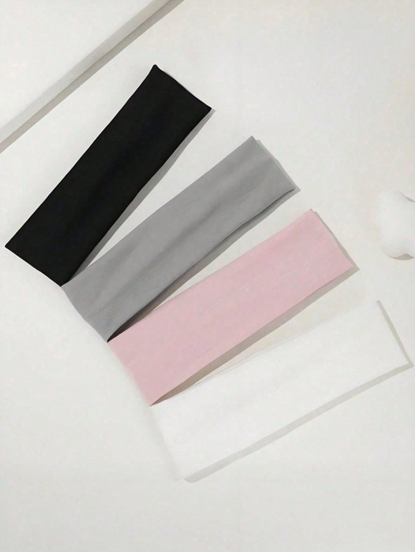 4pcs Solid Color Sports Headbands, Classic Solid Color Headbands Suitable For Daily Yoga, Fitness Or Busy Times To Fix Hair - Suitable For Girls