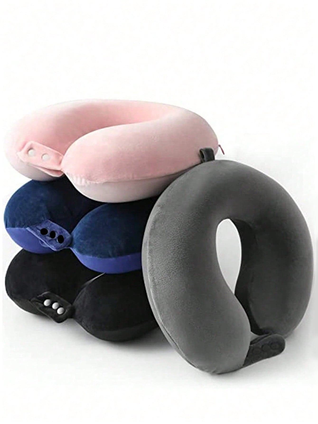Adjustable Soft Travel Neck Pillow, Head Support Pillow, Unisex For Airplane, Car, Home, Recliner, Travel Supplies, Sleep Aid, Office, Vacation, Travel, Camping Accessories, Camping Supplies, Travel Essentials