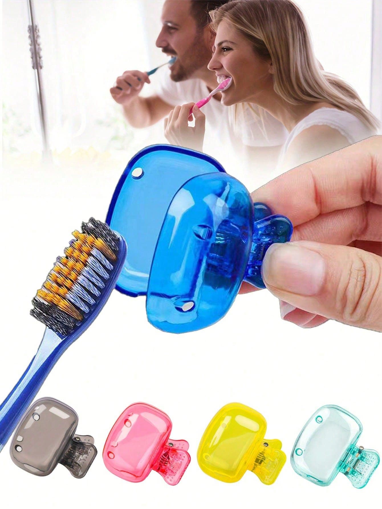 1/2/4/6pcs Travel/Home Toothbrush Holder, Travel Essentials, Portable Travel Toothbrush Dust Cover, Portable Toothbrush Head Protector, Lightweight