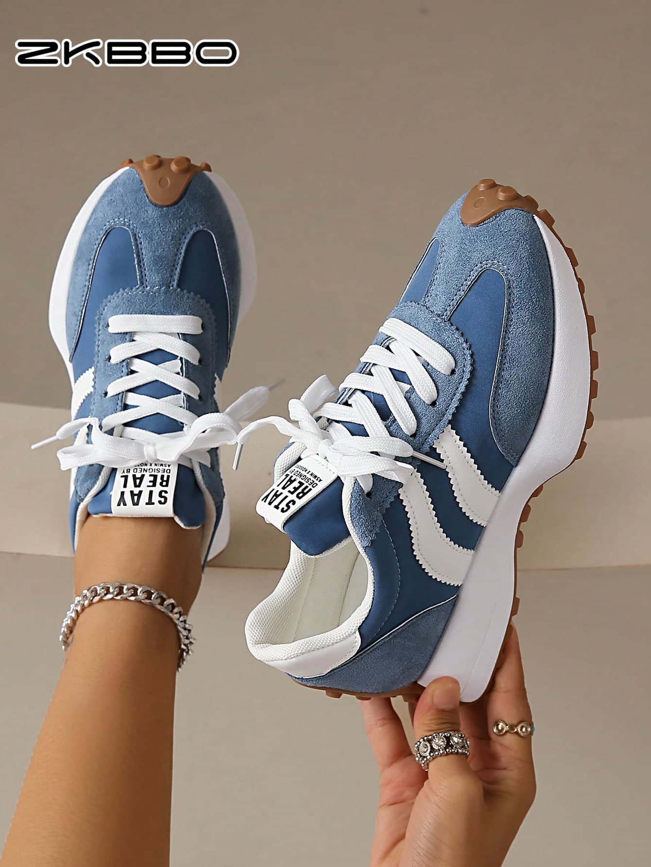 ZKBBO Women's Casual Sports Shoes, Versatile Walking Shoes, Lightweight & Comfortable For All Seasons, Crossfit Training Shoes, Retro Fitness & Running Sneakers