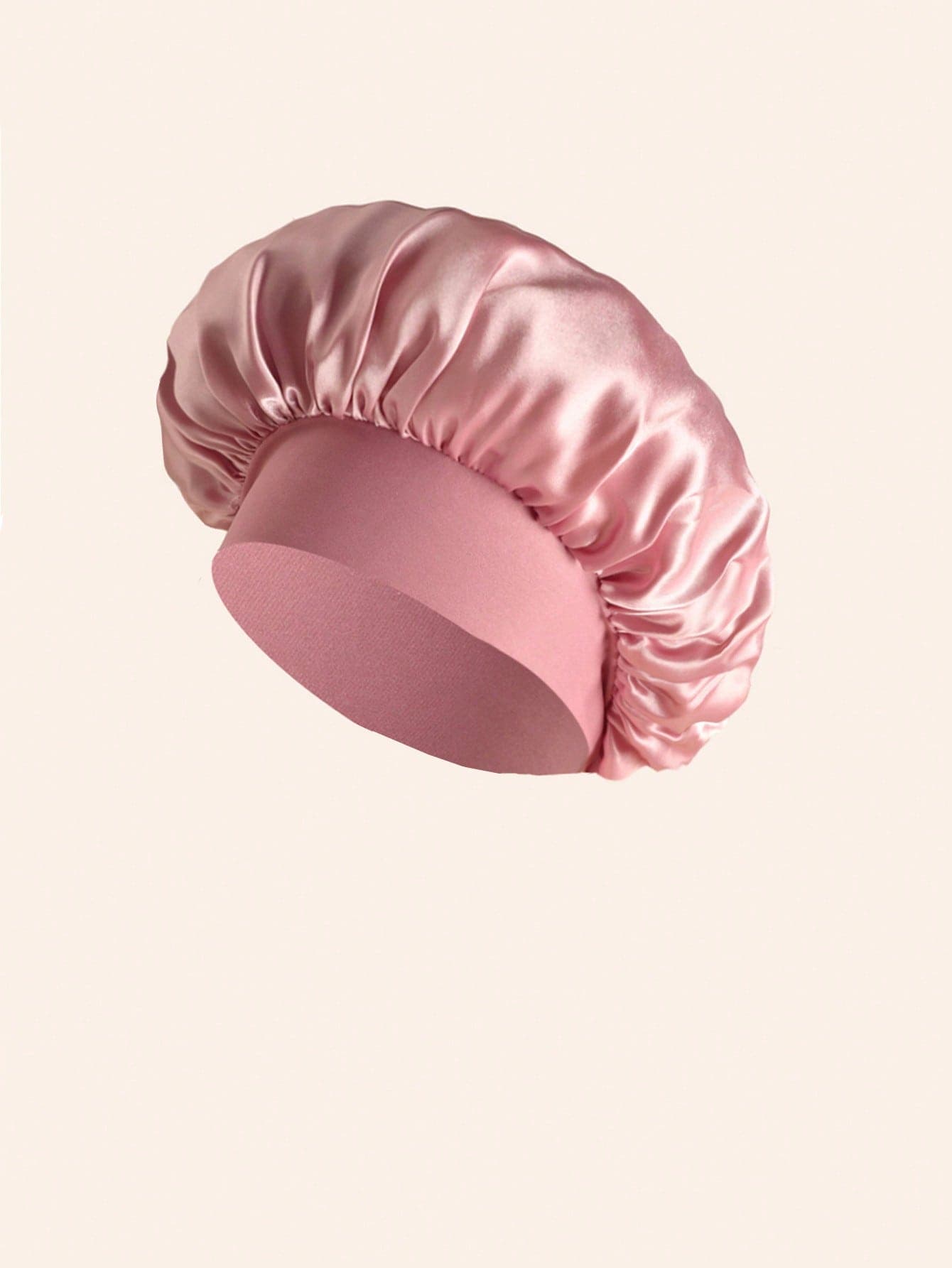 1pc Smooth Satin Wide Band High Elasticity Sleep Cap For Women, Hair Protection Cap, Suitable For Women With Thin Hair And Not Too Long Hair