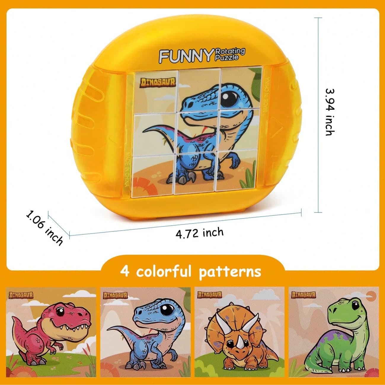 1pc Rotating Puzzle Toy With 4 Rotating Patterns, Certified For Children 3+, Develops Finger Dexterity And Fine Motor Skills, Suitable For Car, Plane, Travel Activities, Birthday Or Christmas Gift For Boys And Girls