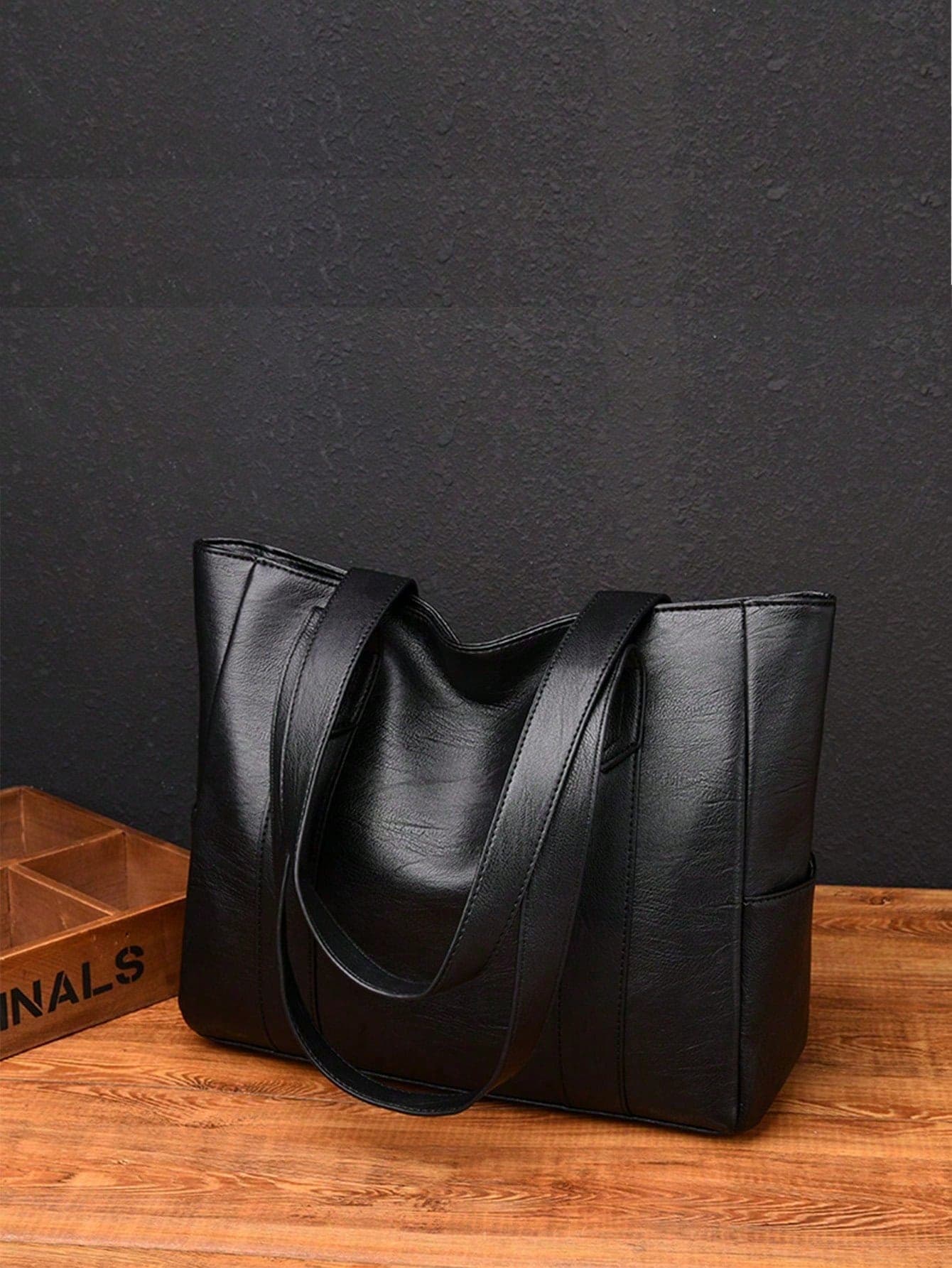 Minimalist Handbag, Suitable For Teenage Girls, Women, College Students, Young Professionals And Office Workers. Perfect For Office, Work, Business And Commuting. Best Women's Work Bag, PU Leather Handbag, New Ladies Tote Bag, Shoulder Bag, Spacious Minimalist Handbag, Portable Tote Bag.