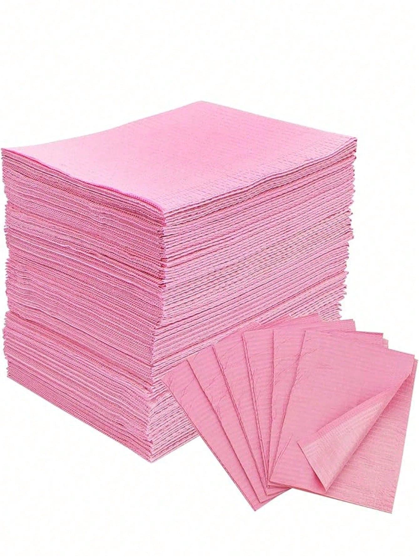 125pcs/50pcs/25pcs Disposable Dental Bibs Triple-Layer Waterproof Tattoo Bibs, Suitable For Dentists Or Medical Tray Covers And Nail Salon Table Covers.