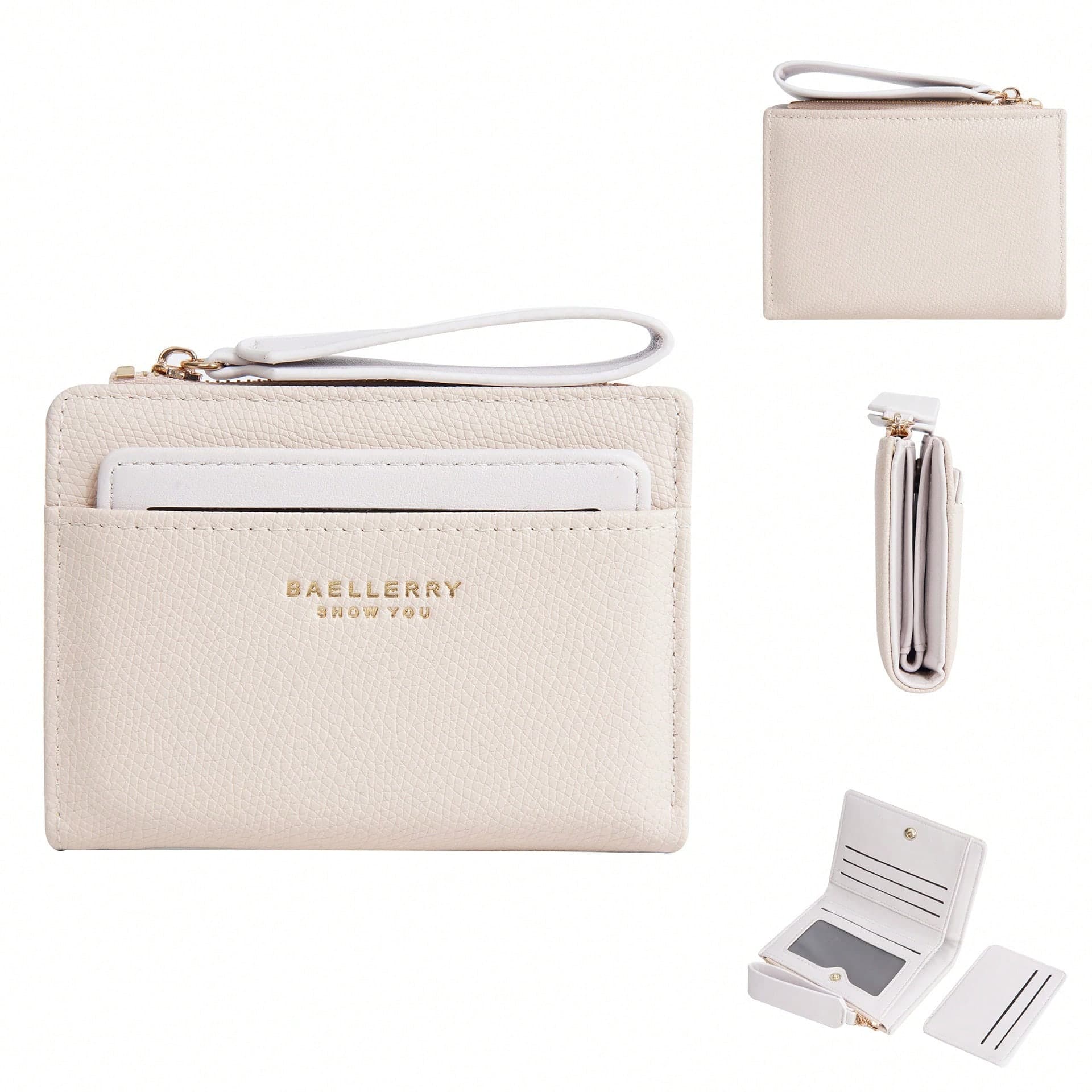 Baellerry Women's Short Wallet High-Quality Ins-Style Card Holder Wallet Contrast Color Student Zipper Wallet For Women Wallet Mini Wallet Purse Wallet Small Wallet Cute Wallet Wristlet Wallet Purses For Woman Wallet For Ladies