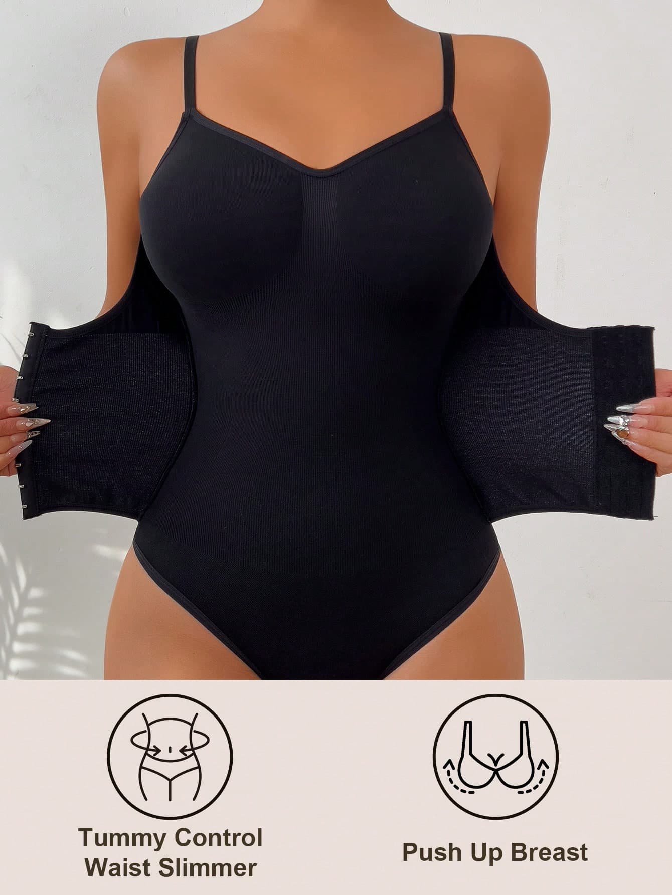 Women's Fashion Waist Shaping Slightly Adjustable Single-Breasted Bodysuit - Fully Envelops Fat To Create A Perfect Figure
