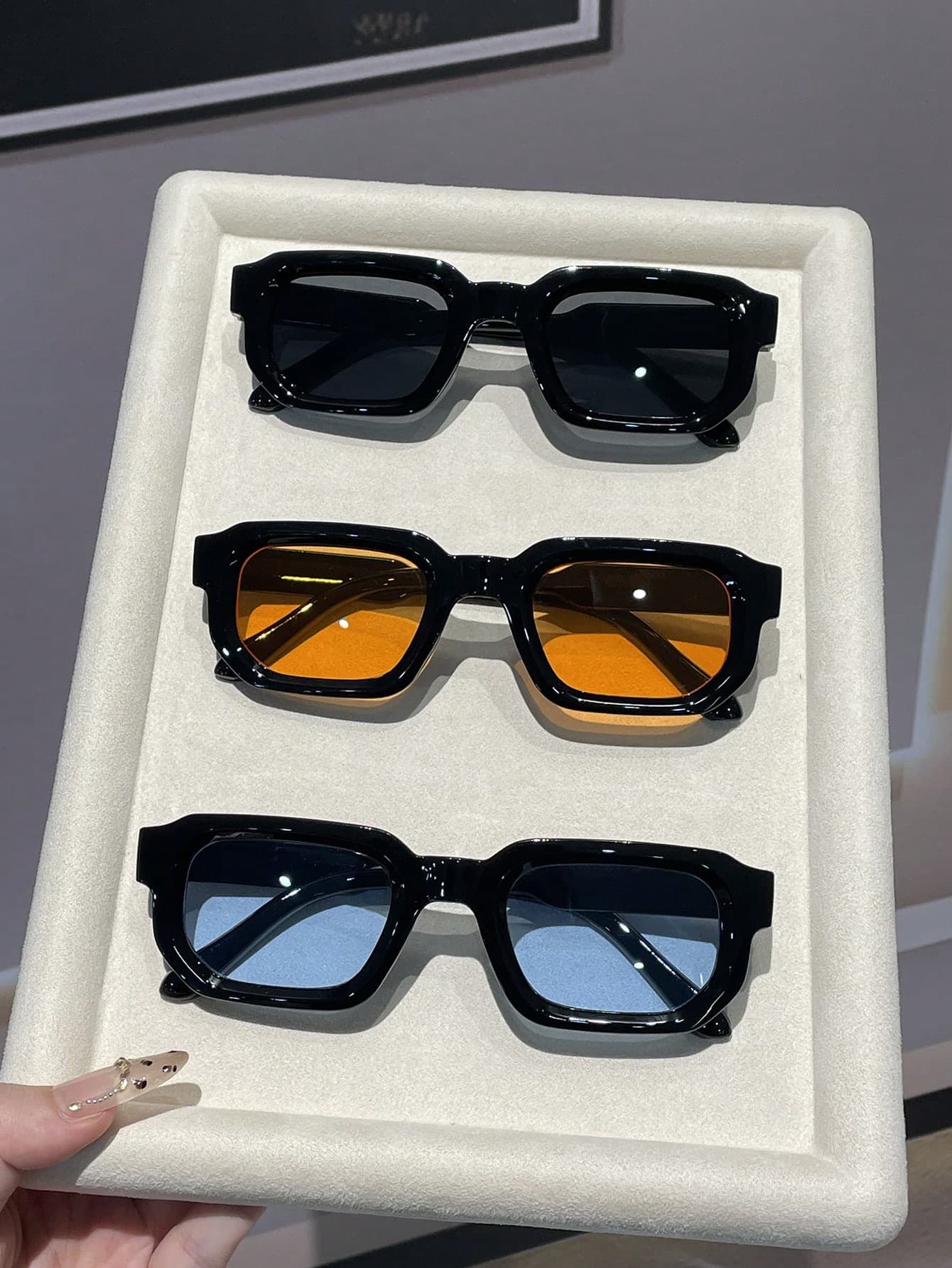 2pcs Retro Square Men's Fashion Glasses, Small Frame, For Street, Daily, Photo, Cycling, Beach, Vacation, Gift, Party, Christmas