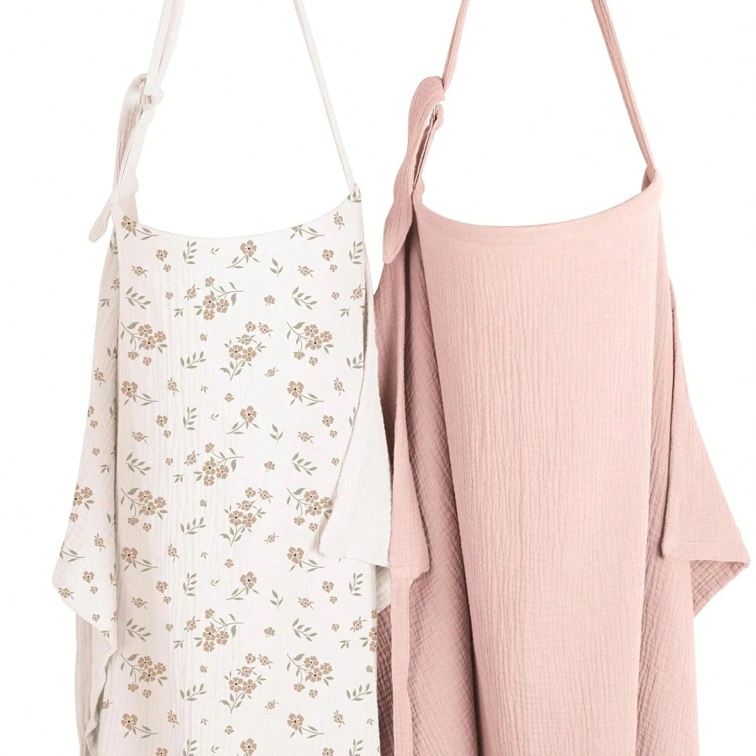 Nursing Covers For Breastfeeding, Privacy Breast Feeding Cover With Arch Neckline For Mom And Baby, Lightweight & Breathable Nursing Apron, Multi-Use Carseat Canopy, Stroller Cover, Adjustable & Comfort