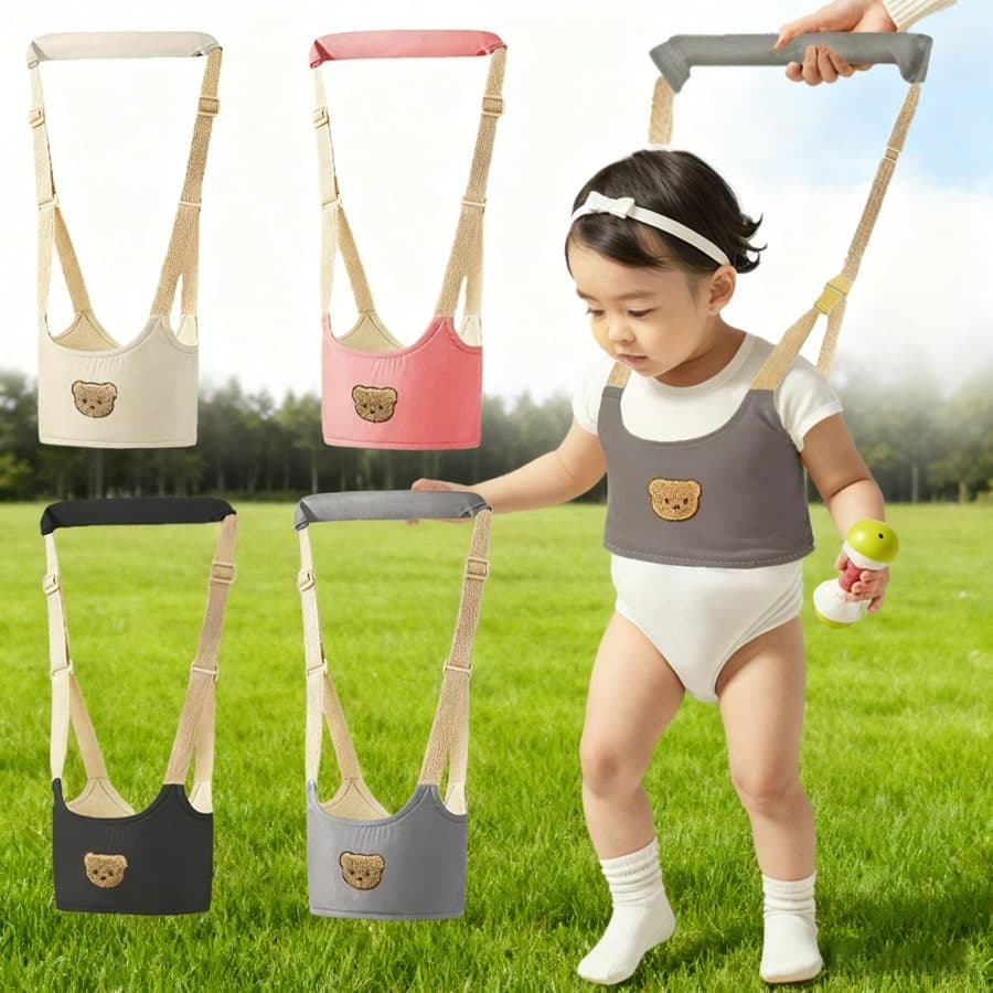 1pc Cartoon Baby Walking Safety Harness Leash, Suitable For 6-36 Months Toddlers - Handheld Baby Walker Assistant - Adjustable Infant Learning To Walk Aid - Safety Strap For Standing And Walking Practice, Perfect Gift For Baby!