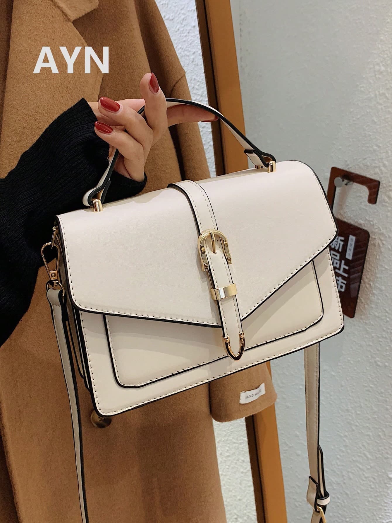 Fashion Decorative Flap Square Handbag Crossbody Bag For Women