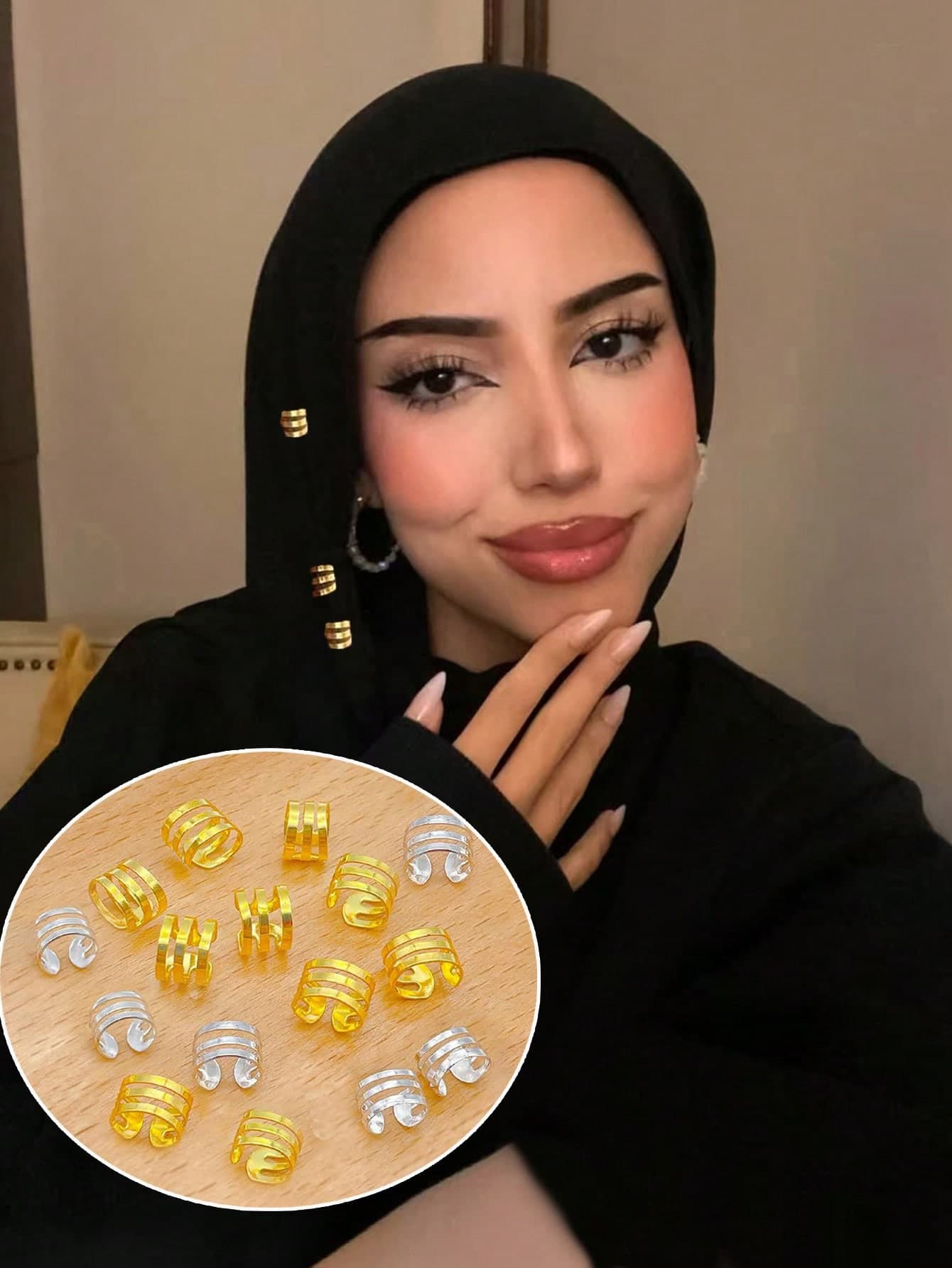 20pcs Muslim Women Seamless Hijab Clips