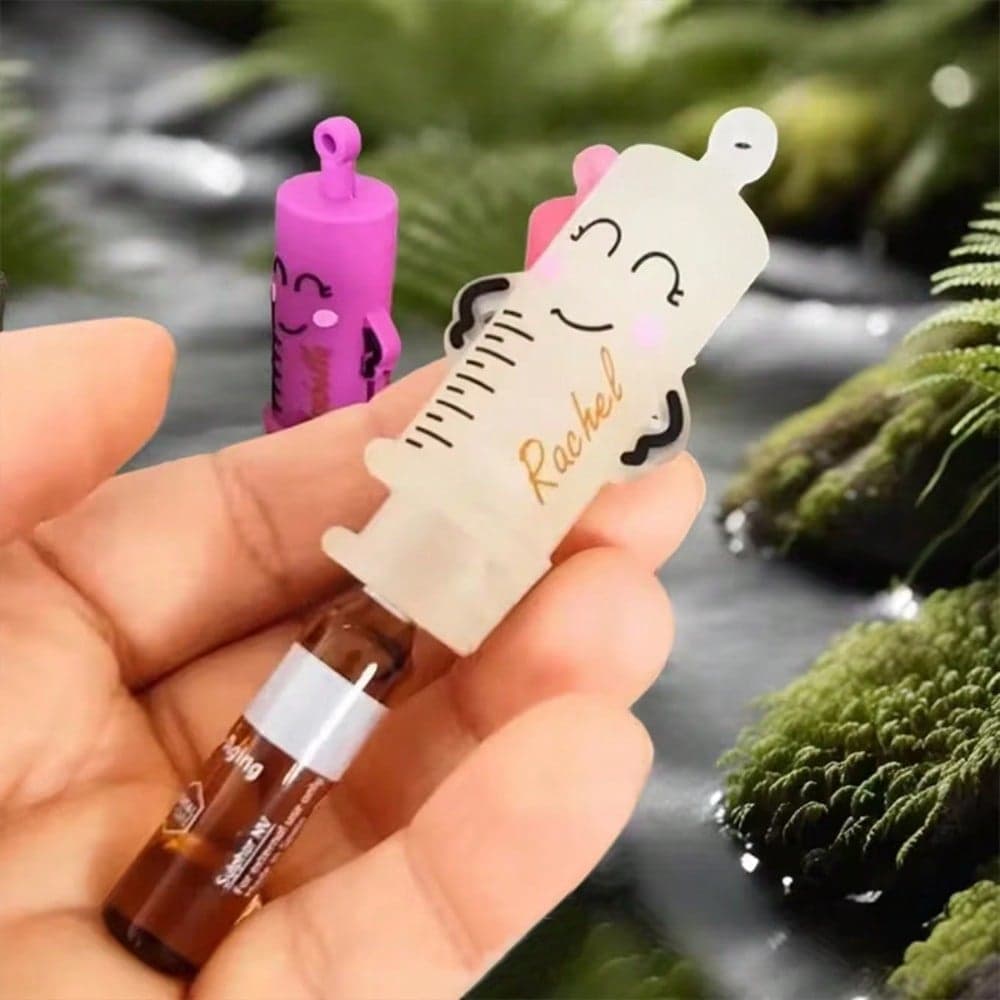 Unique Syringe Bottle Cap Opener And Cutter | Keychain Hanging One-Handed Bottle Cap Breaker Tool, Suitable For Nurses, Doctors, Hospitals - Portable PVC Pill Bottle Opener, Available In Pink, Blue, Green, Black - Ideal Choice