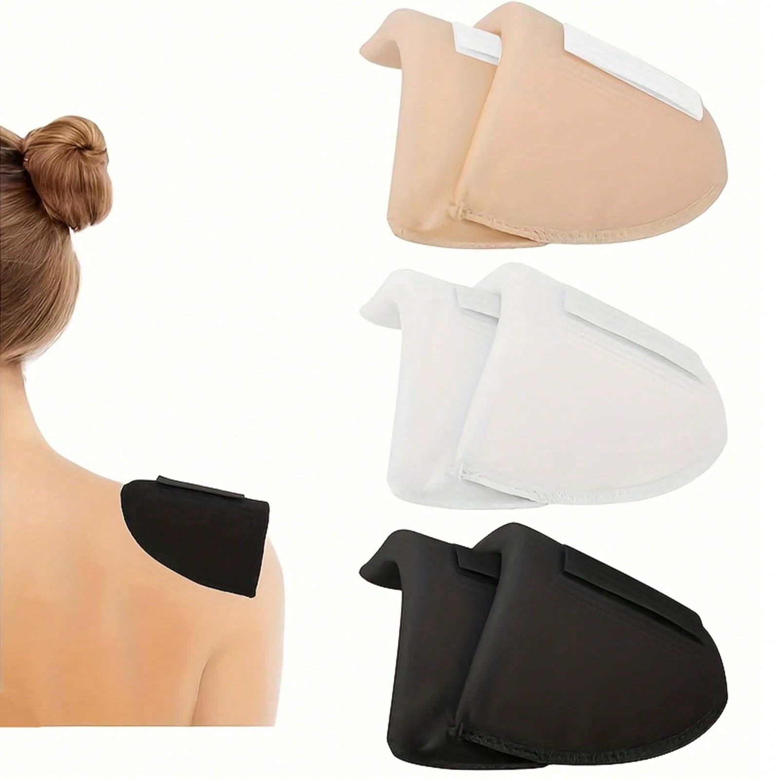 6pcs Soft Breathable Thick Foam Shoulder Pads, Suitable For Women, Elegant Sports-Themed Design, Non-Slip Removable, Multi-Purpose For Dresses, Jackets, Shirts, Unisex Clothing Accessory, 3 Colors, Sewing Supplies, Men's Soft Foam Shoulder Pads, Suit Jacket