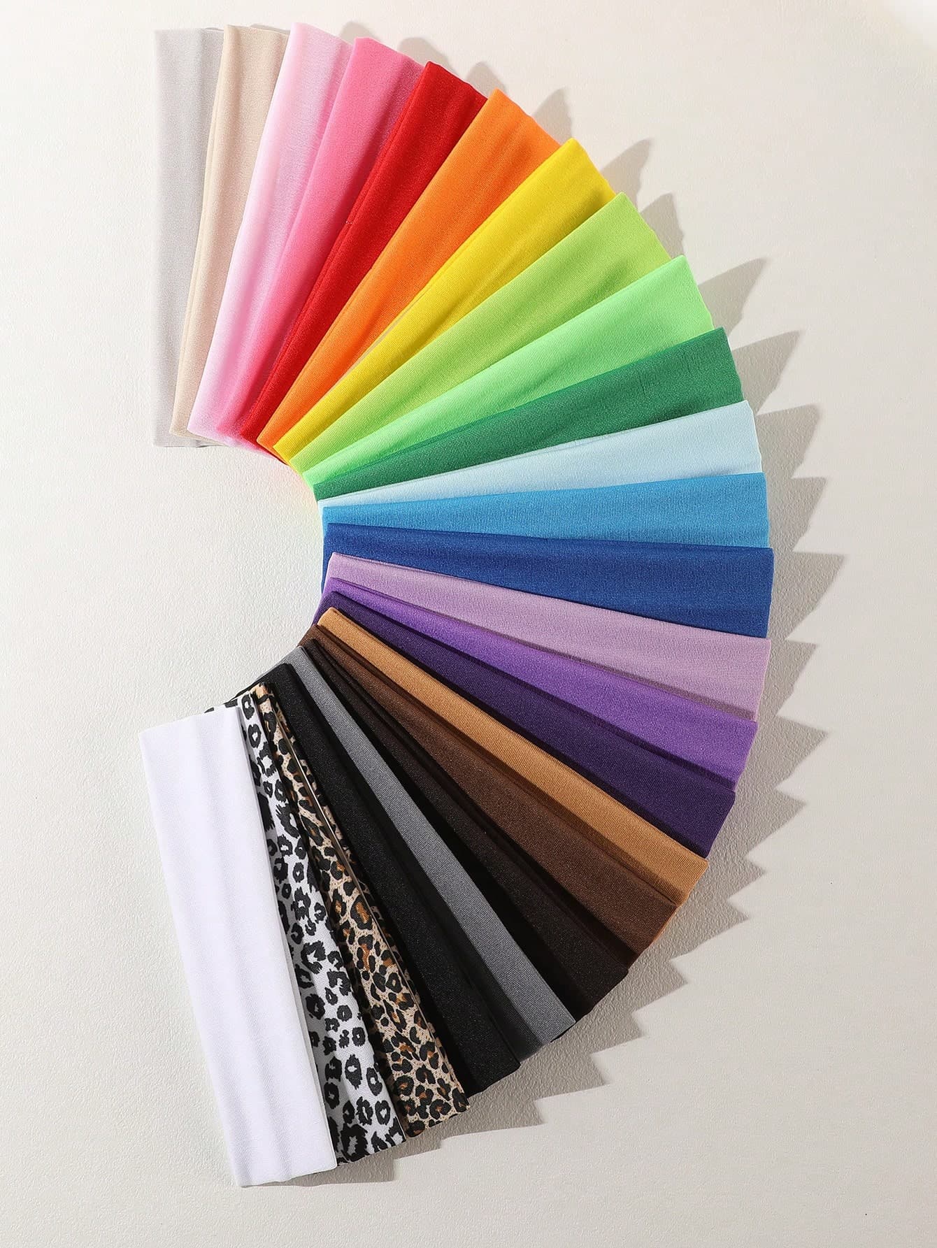 24pcs Women Men Headbands,Multicolor Simple Comfortable Elastic Sports Hair Bands,Sweat-Absorbent Yoga Running SPA Facial