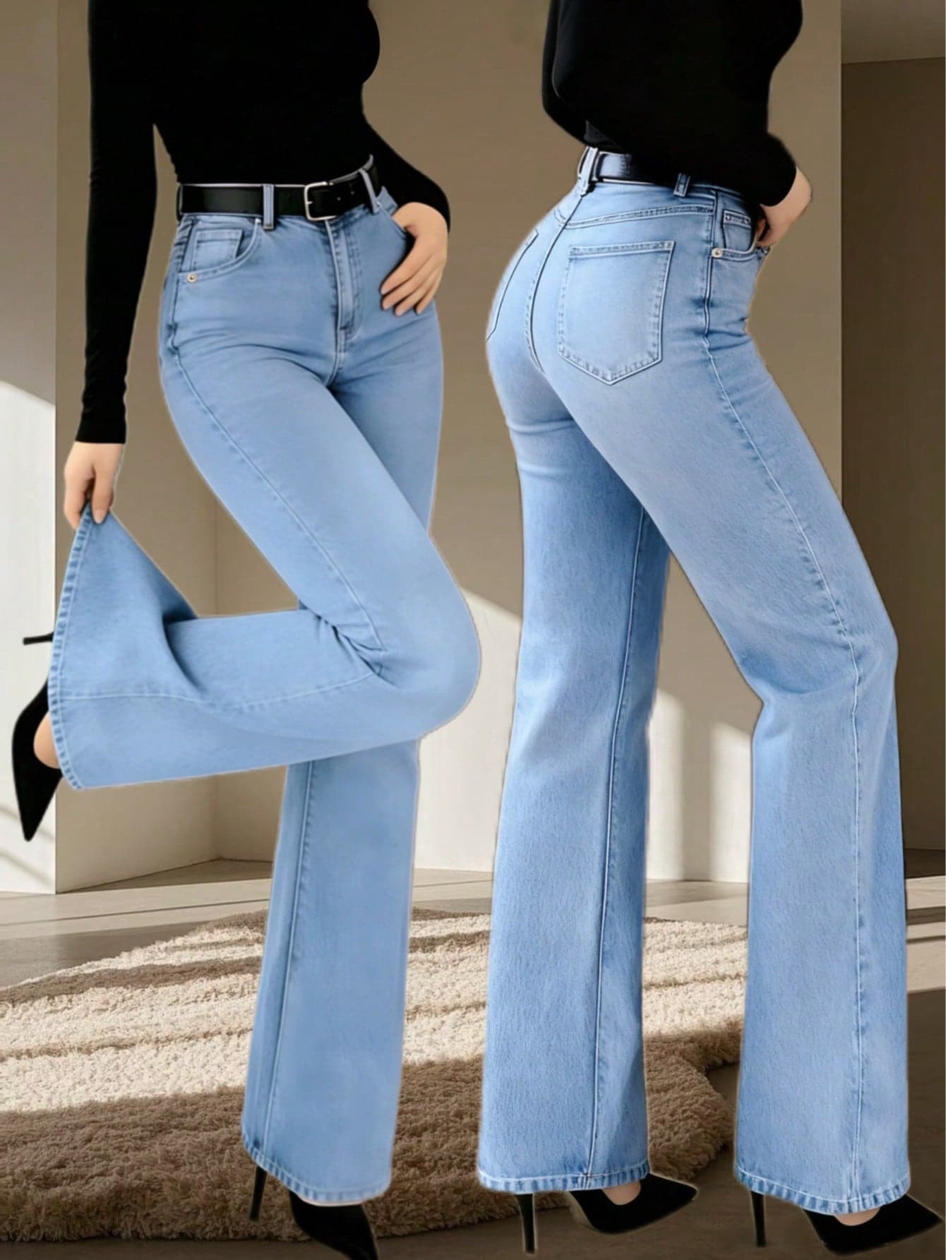 New Women Straight Leg Jeans, Loose Fit Casual Street Style Brand Relaxed Fit Jeans, Women Denim Pants And Clothing Spring
