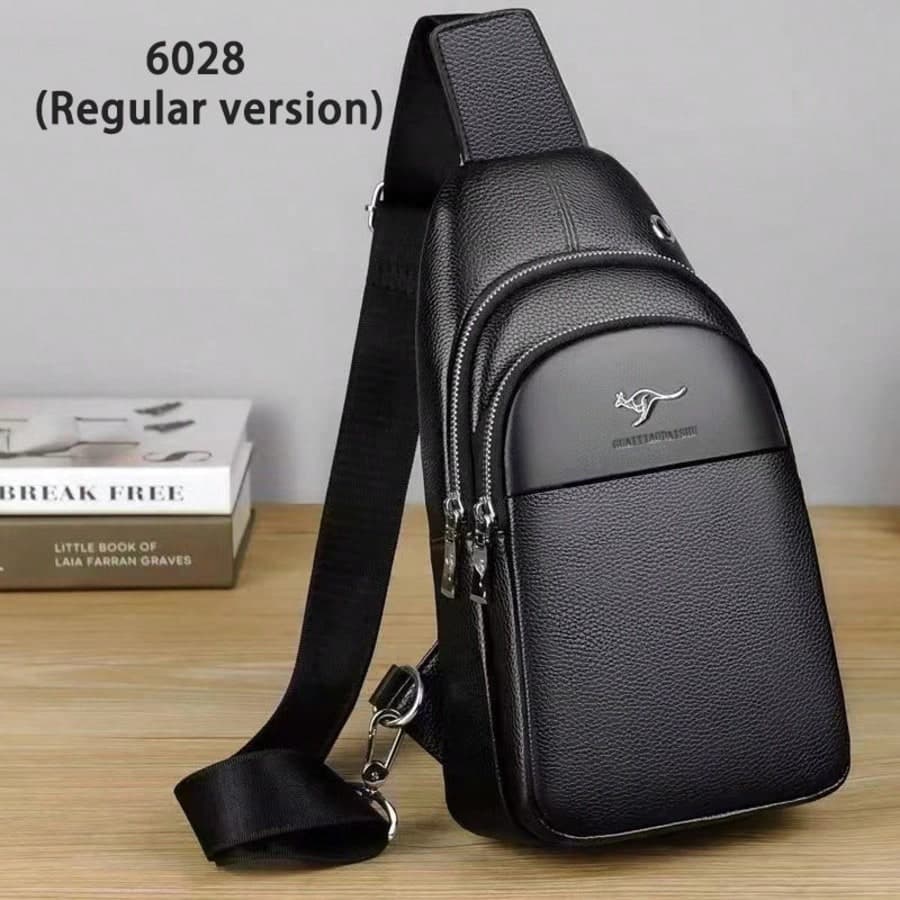 Premium Men's Crossbody Bag, High-Quality Commuter Sling Bag, Extra Large Capacity, Multi-Pocket Chest Bag, Waist Bag, Black And Brown, New Vintage Multifunctional Men's Crossbody Bag, Fashion Casual Versatile Men's Bag, Shoulder Bag, Multi-Pocket, Multi-Compartment, Partitioned Storage, Can Hold Phone, Glasses And Other Items, Adjustable Shoulder Strap, Lightweight And Portable, With Earphone Hole, Suitable For Outdoor Activities, Shopping, Sports, Cycling And More, Men's Accessories, Gift For Men