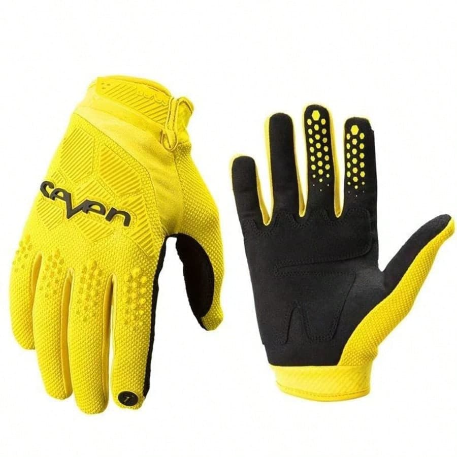 1 Pair Multi-Color Cycling/Motorcycle/Bicycle Durable Long Finger Gloves, S-XXL