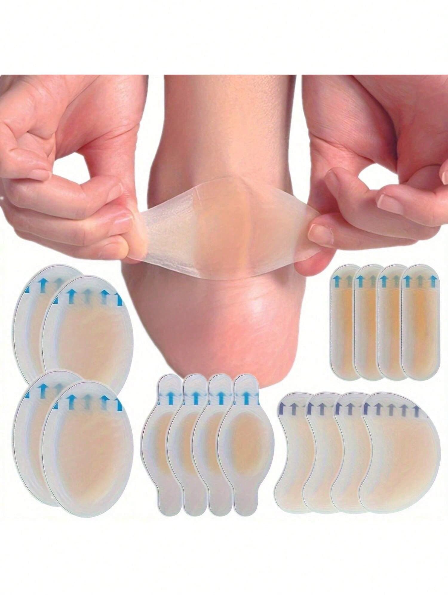 Anti-Friction Foot Pads, Anti-Friction High Heel Pads, Hydrogel Anti-Friction Foot Pads, Individually Packaged Hydrogel Anti-Friction Heel Pads, Foot Pads, Heel Pads, Anti-Friction Pads