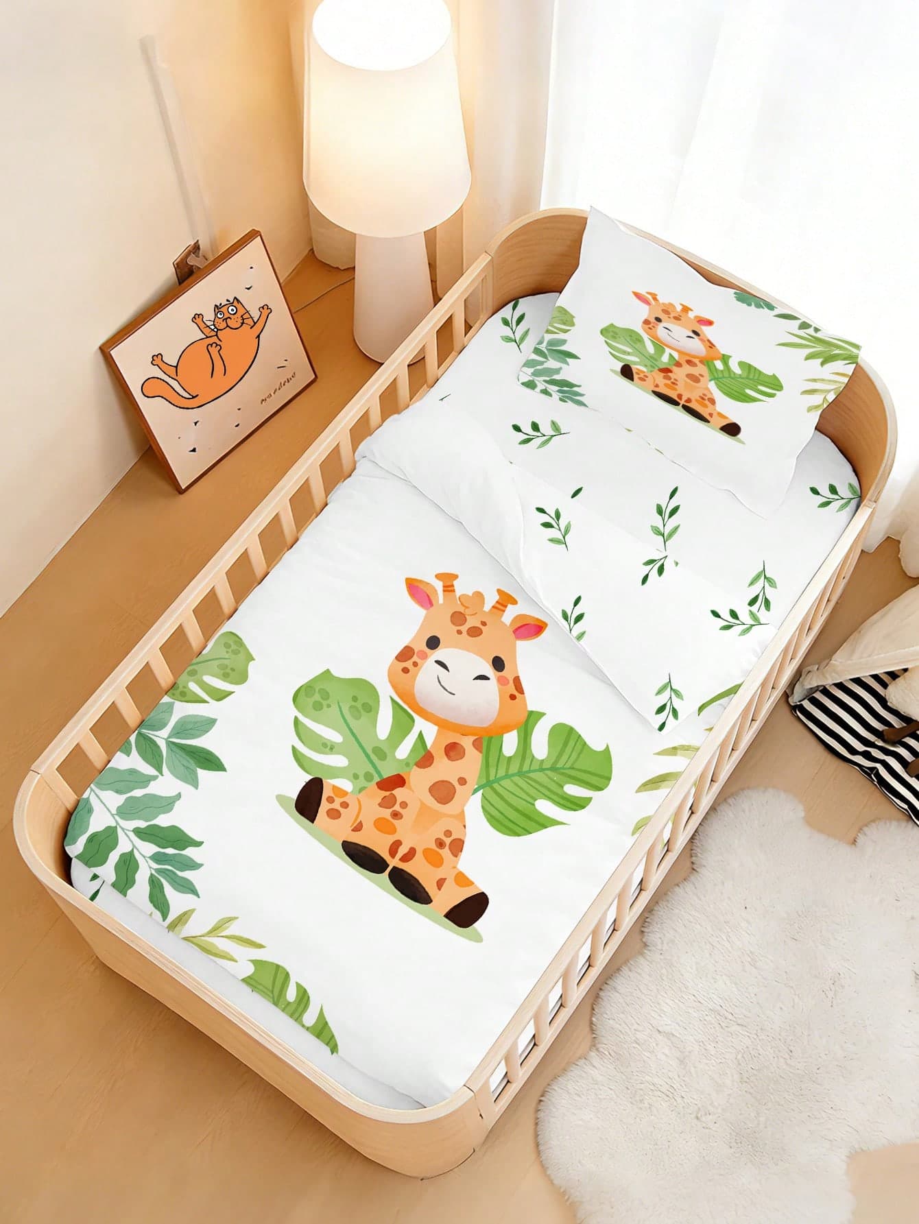 1 Set Of Giraffe Baby Duvet Cover, Made Of Polyester Material, Suitable For Babies, Baby Beds, Bedroom Decoration, Festivals, Gifts