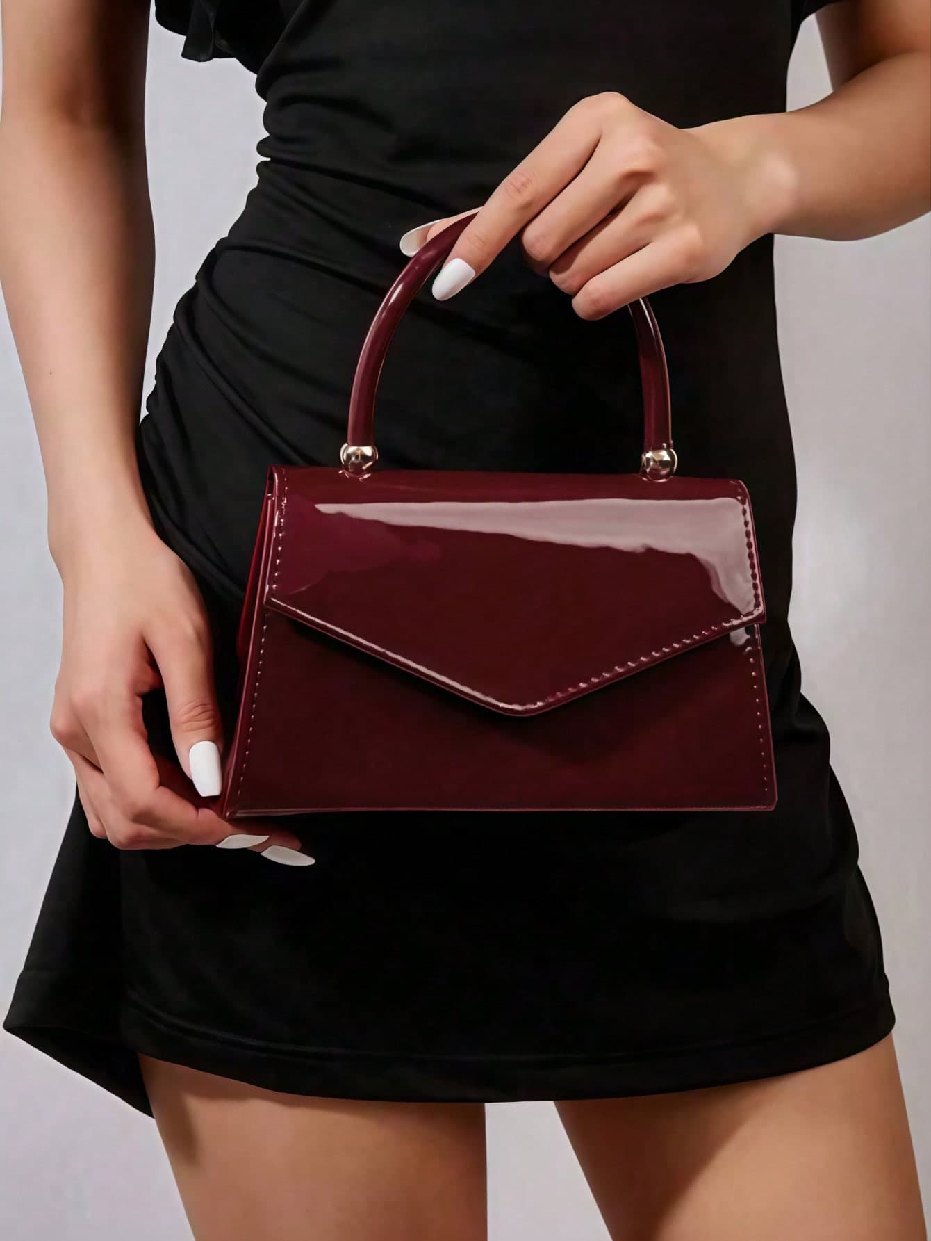 A Fashionable Minimalist Solid Color Mini Handbag, Women's Shoulder Crossbody Bag, Suitable For Shopping And Daily Carry, Especially Suitable For Young Women, College Students, Career Starters And White-Collar Workers. Ideal For Office, Campus, Work, Business Travel, Commuting, Outdoor Activities And Various Occasions.
