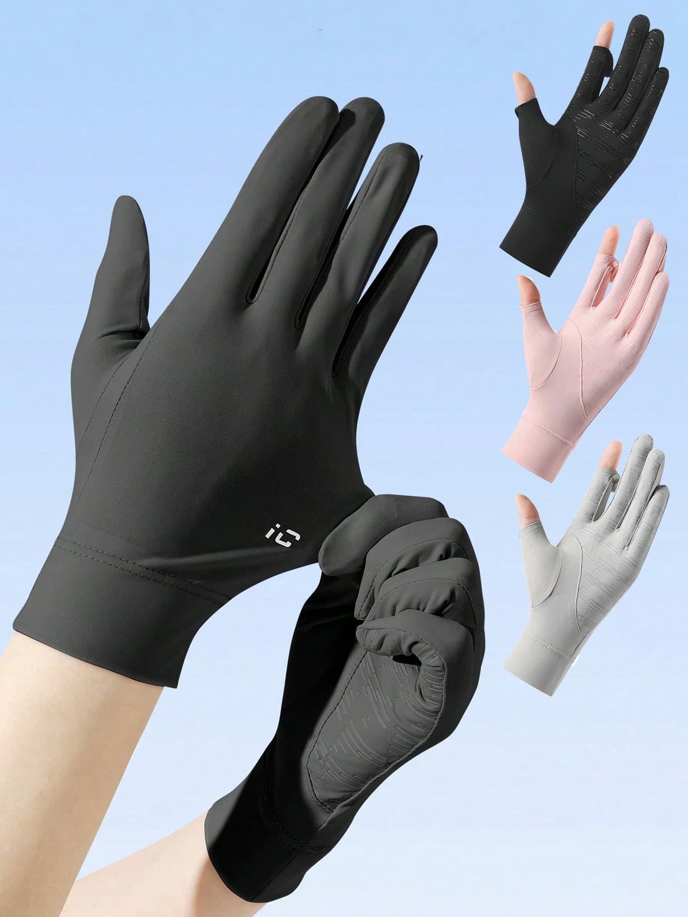 Thin Sun Protection Cycling Gloves For Men Women Lightweight Breathable Anti-Slip Driving Gloves Touch Screen Elastic Gloves Full Finger Protection Cycling Gloves For Spring Summer Driving Fishing Hiking Outdoor Travel Cycling Accessories Equipment