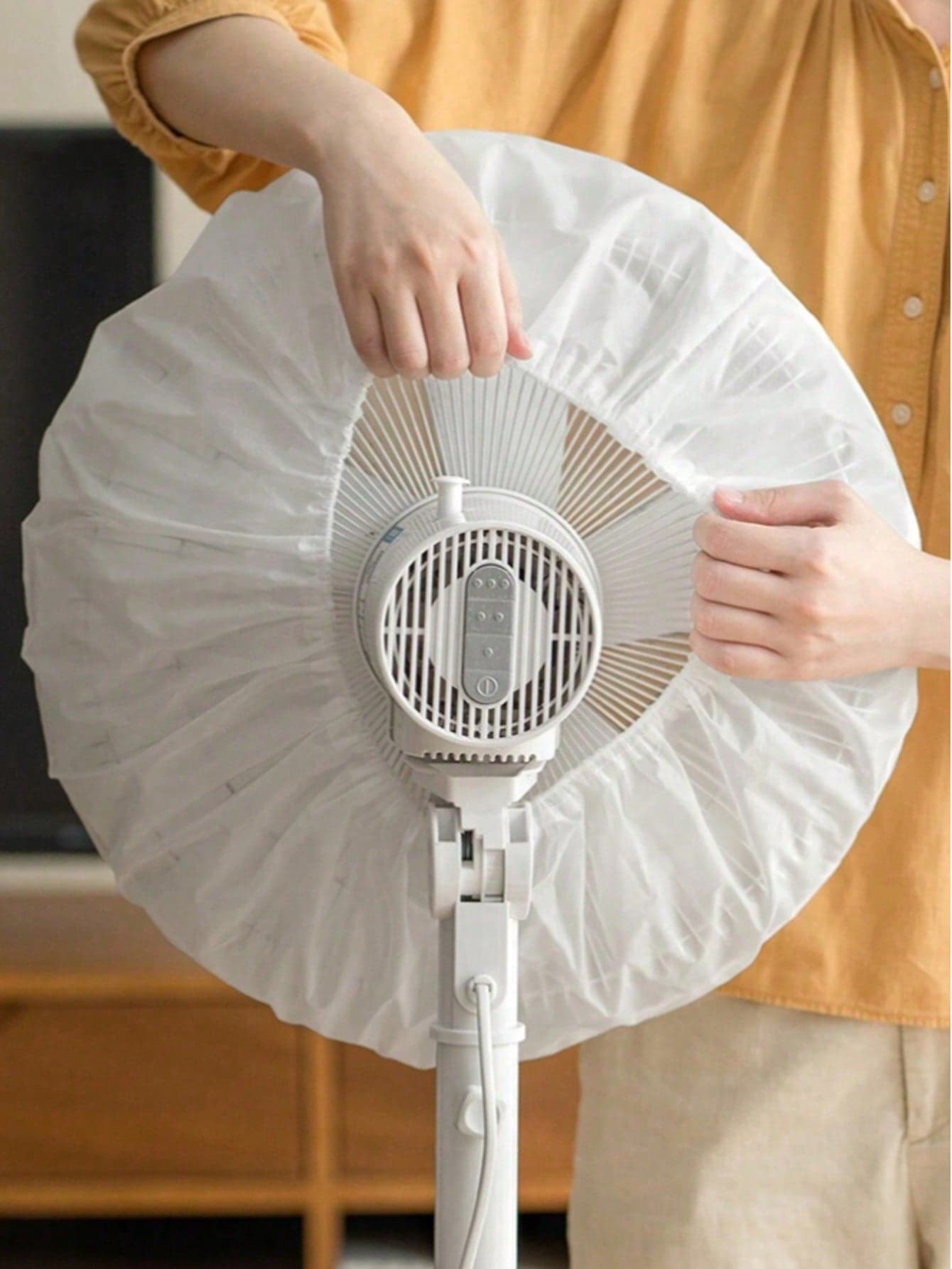 3pcs Elastic Dust Cover For Fans, Fits Most Fan Sizes, Washable & Reusable Fan Protector, Suitable For Floor Standing & Desk Fans, Home Storage Organization