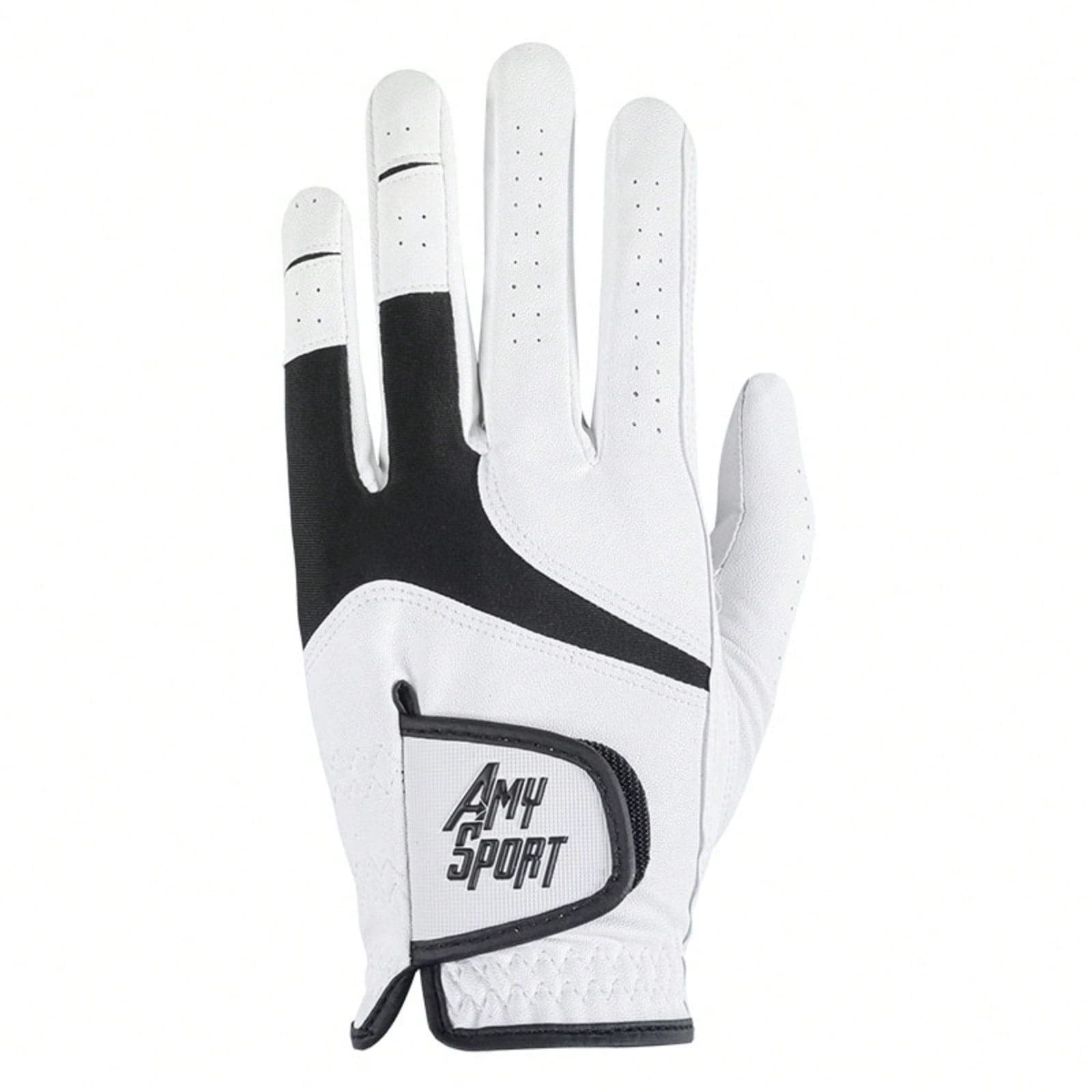 FINGER TEN 1pc Men's Golf Glove Left Hand, Premium PU Material, All-Weather Anti-Slip, Breathable & Comfortable, Men's Gift
