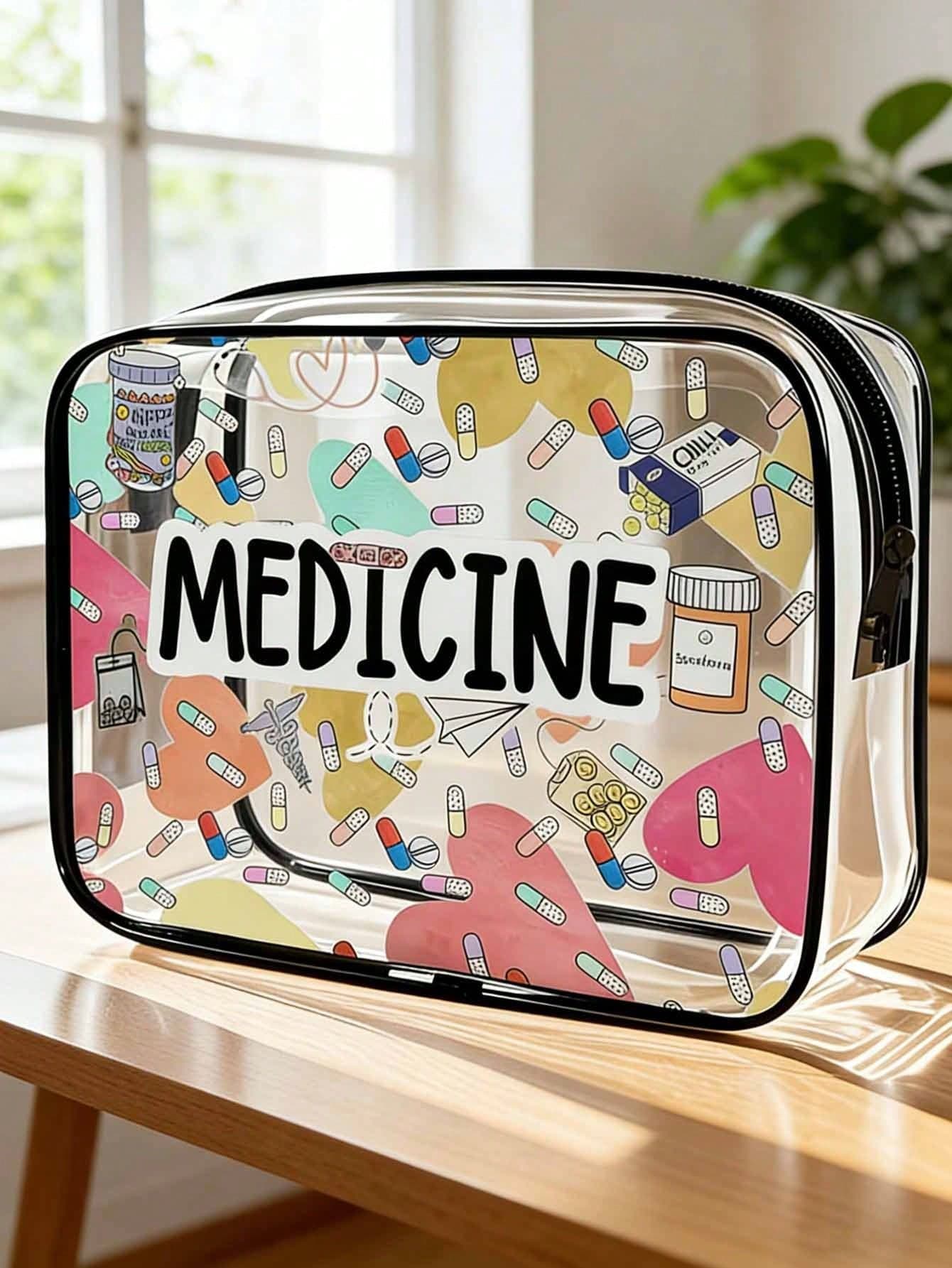 Featuring A Zipper Closure, This Spacious And Easy-To-Clean Storage Bag Is A Stylish, High-Quality Accessory Girls. PVC Makeup Bag, A Toiletry Bag, And Is Travel-Friendly With