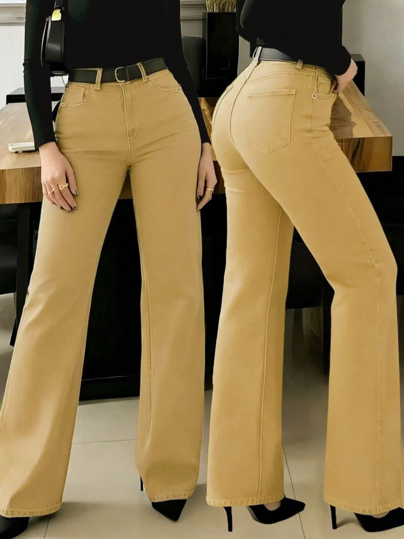 New Women Straight Leg Jeans, Loose Fit Casual Street Style Brand Relaxed Fit Jeans, Women Denim Pants And Clothing Spring