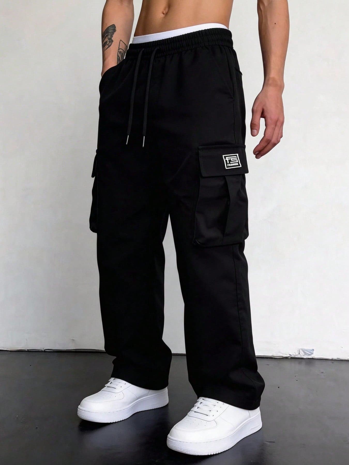 Men's Outdoor Hiking Pants, Multi-Pocket Drawstring Cargo Pants For Travel, Hiking, Fitness Activities